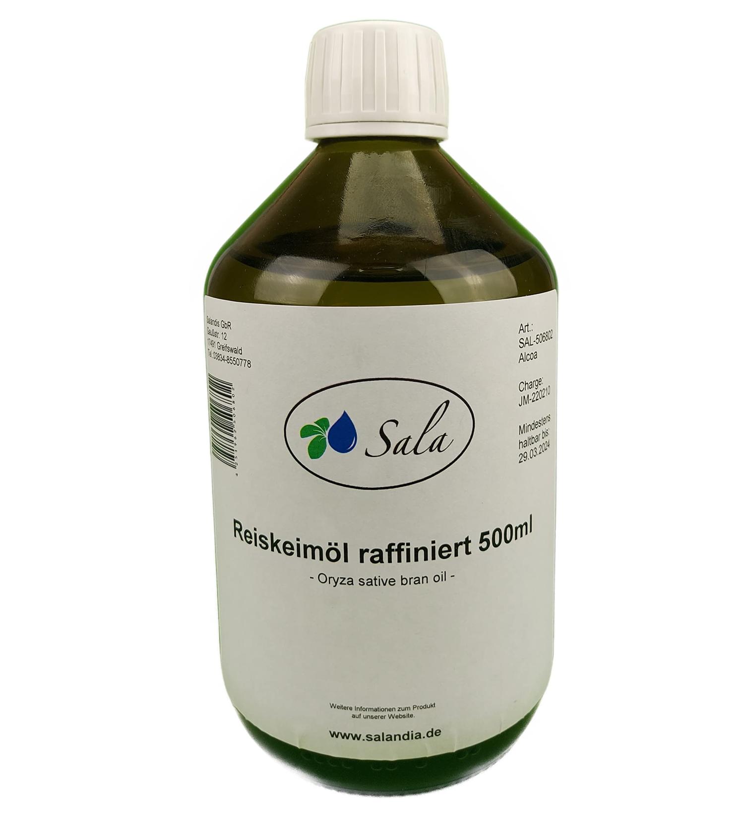 Sala rice germ oil refined Ph. Eur. 500 ml glass bottle