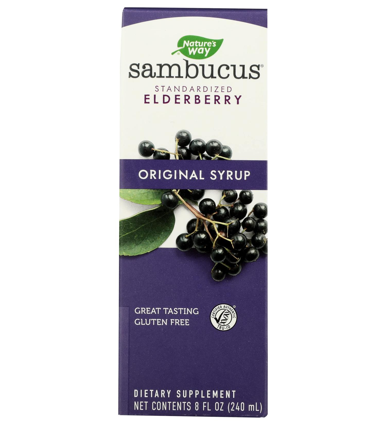 Nature's Way Sambucus Standardized Syrup Cruelty Free Environmentally Friendly 8 Fluid Ounce (Pack of 1) - Buy Online on GoSupps.com