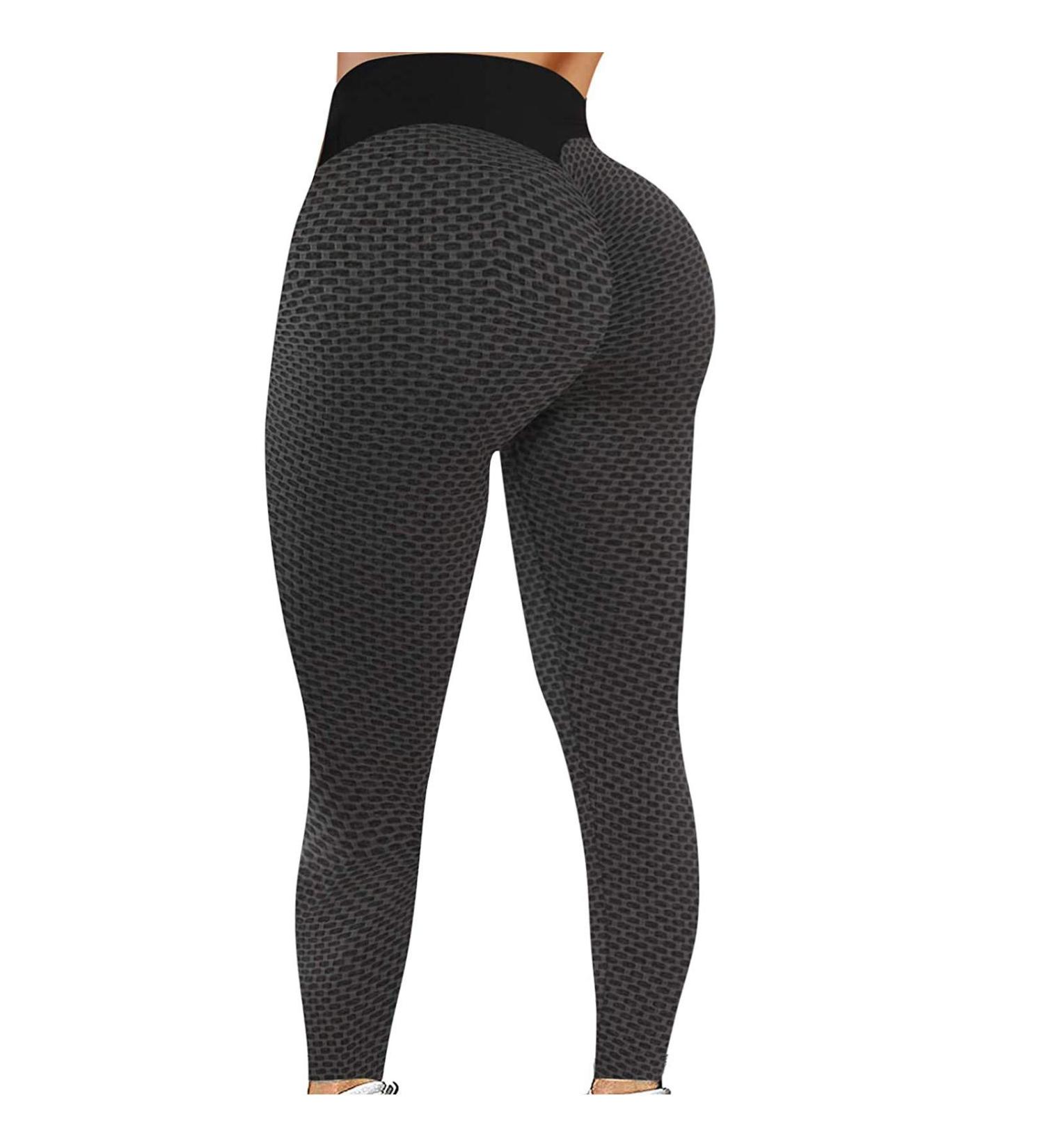 YRAETENM Women's Sexy Yoga Pants | Butt Lifting Anti Cellulite Leggings | High Waist Gym Tights | X-Large Black - Buy Online on GoSupps.com