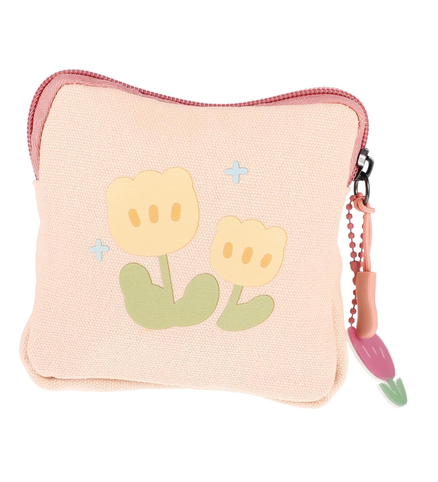 Sewoart Women Bands Storage Pocket - Portable Ladies Tie Bag for Menstruation Pads & Small Items | Travel Size 11.5x11.5x2cm - Buy Online on GoSupps.com