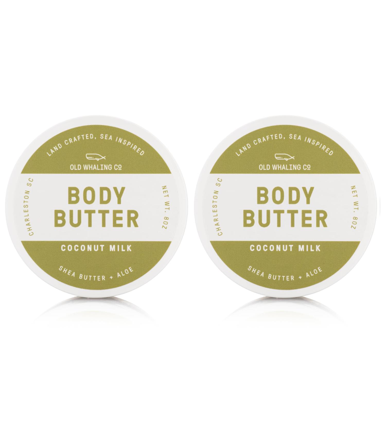Old Whaling Co Coconut Milk Body Butter 2 Pack Soothing Cream with Shea Butter Aloe and Sunflower Oil Tropical Floral Scent 8oz Jars Set of 2 Coconut Milk 8 Ounce (Pack of 2) - Buy Online on GoSupps.com
