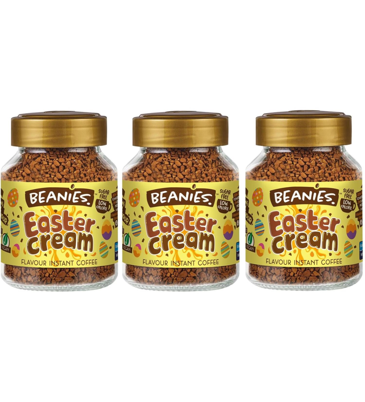 Beanies Easter Cream Instant Coffee 50g Value 3 Pack