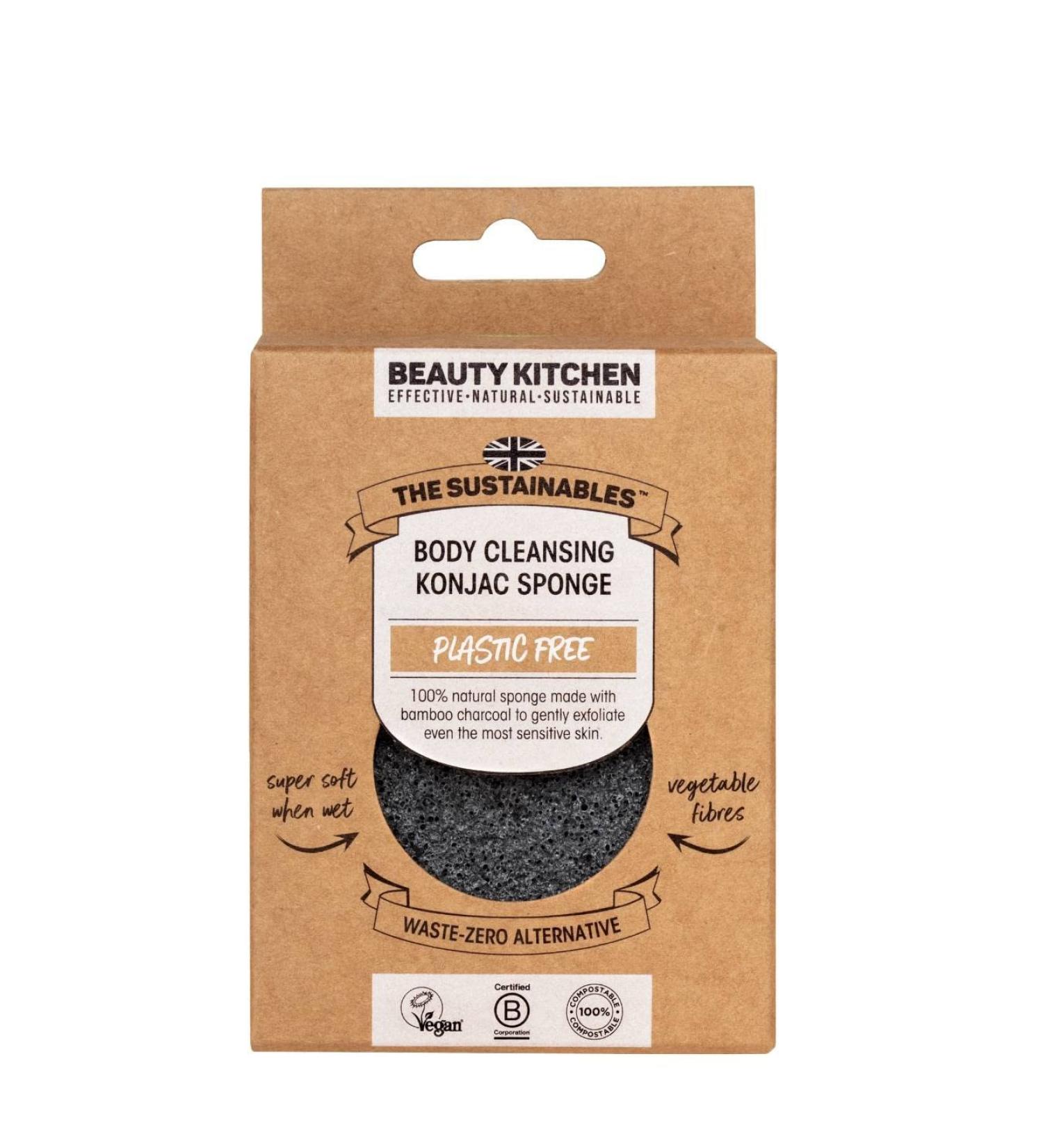 Beauty Kitchen Fragrance Free Konjac Sponge for Gentle Everyday Exfoliation | Eco-Friendly Packaging - Buy Online on GoSupps.com