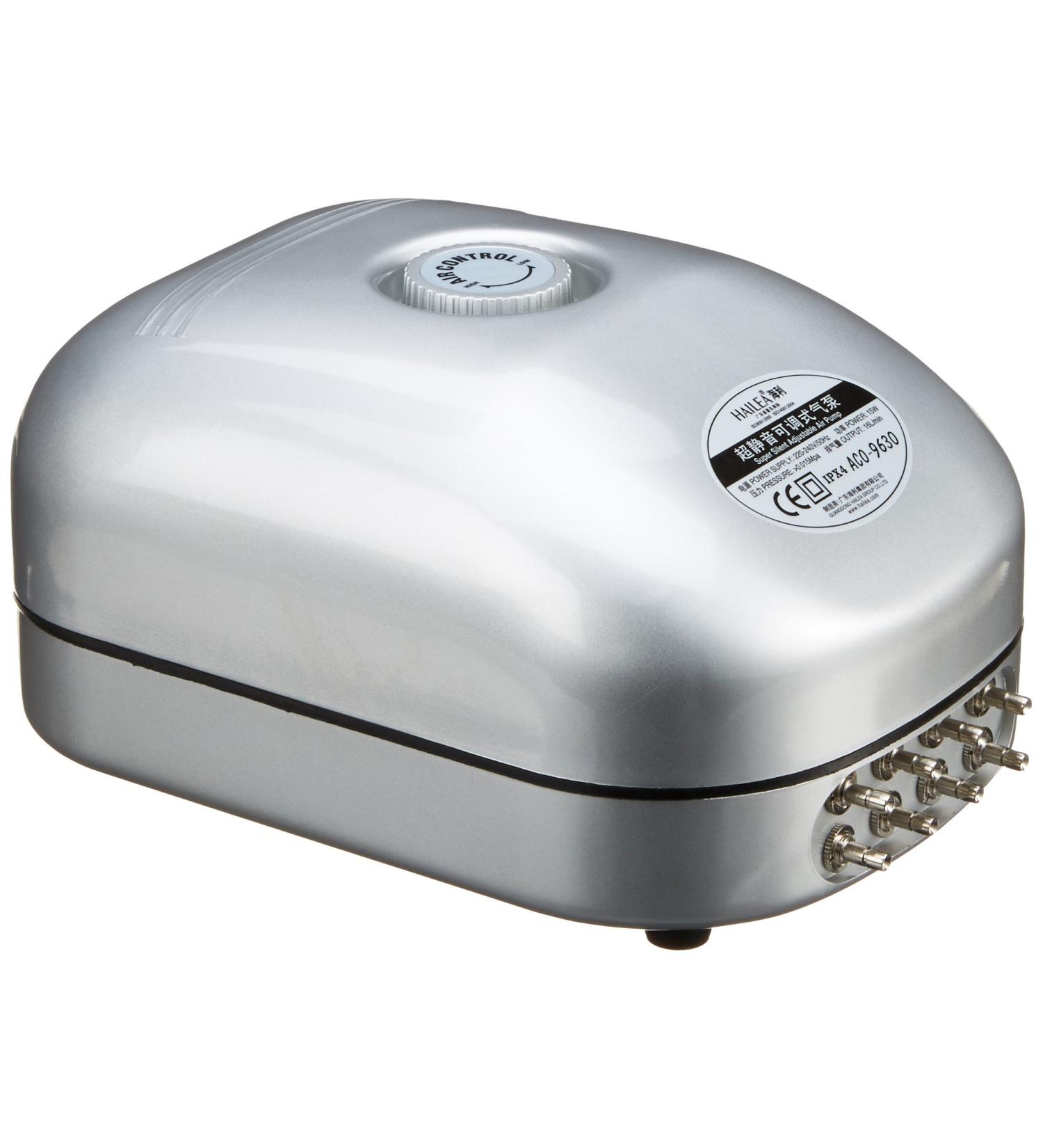 Hailea air pump Aco 9630 15Watt 8 connections 16l/m max. pressure 1.5m 15 Watt