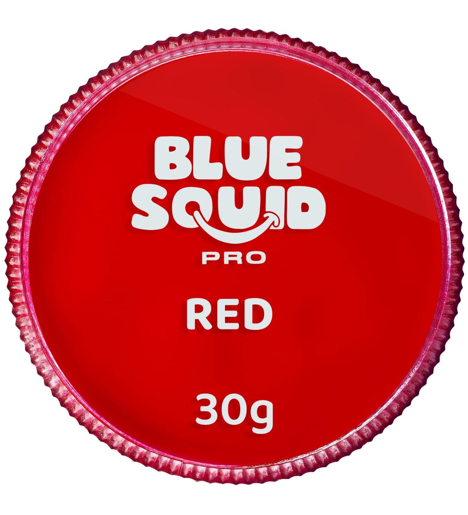 Blue Squid PRO Face Paint - Classic Red 30g - Professional Water Activated Body & Face Makeup for Halloween - Non-Toxic SFX Facepaint - Buy Online on GoSupps.com
