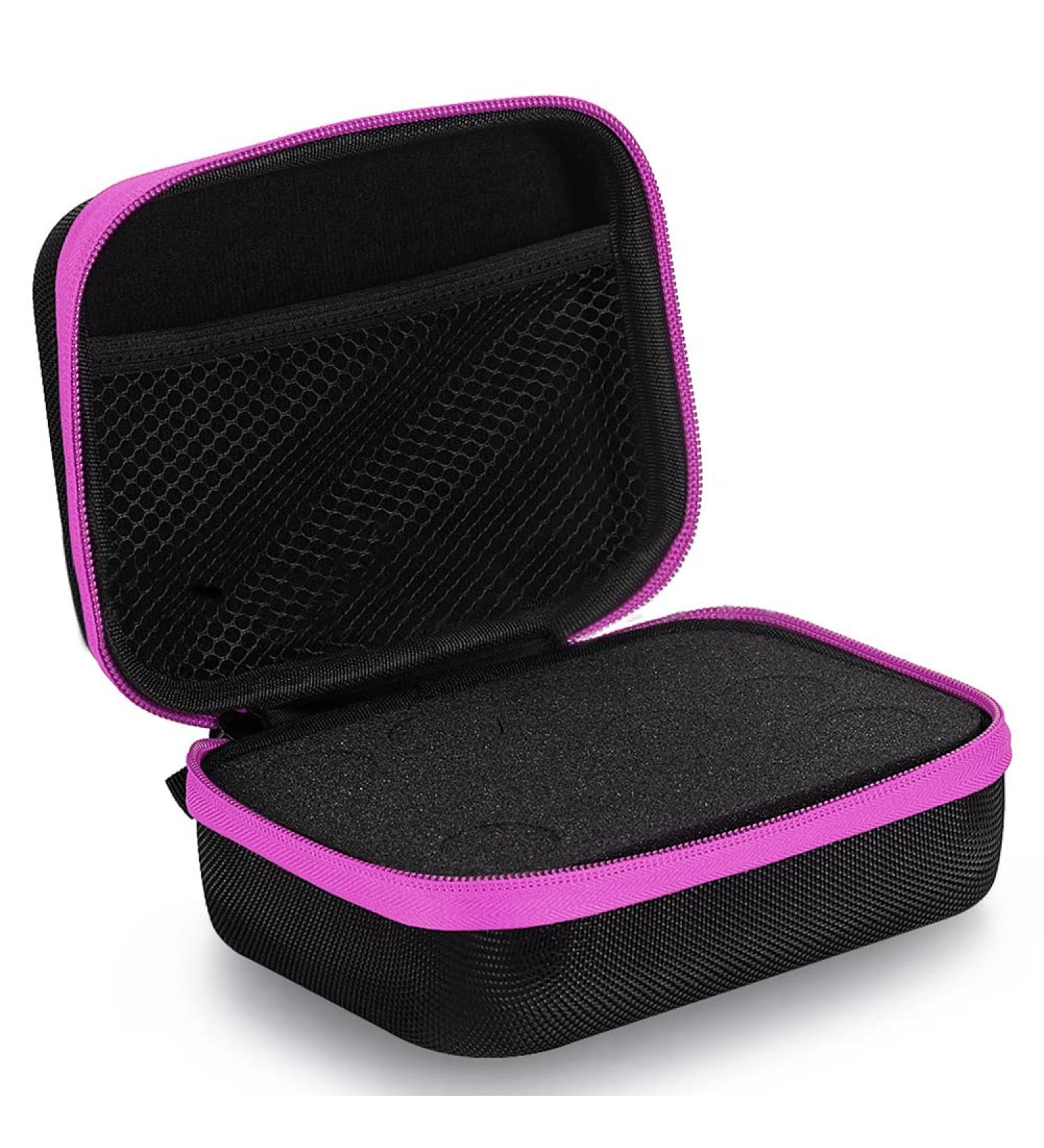 Grand tui huile Sac de rangement d'huile r sistant aux chocs organiseur multifonction avec fermeture clair plusieurs compartiments peut contenir 12 bouteilles de 5 ml 10 ml 15 ml Rose