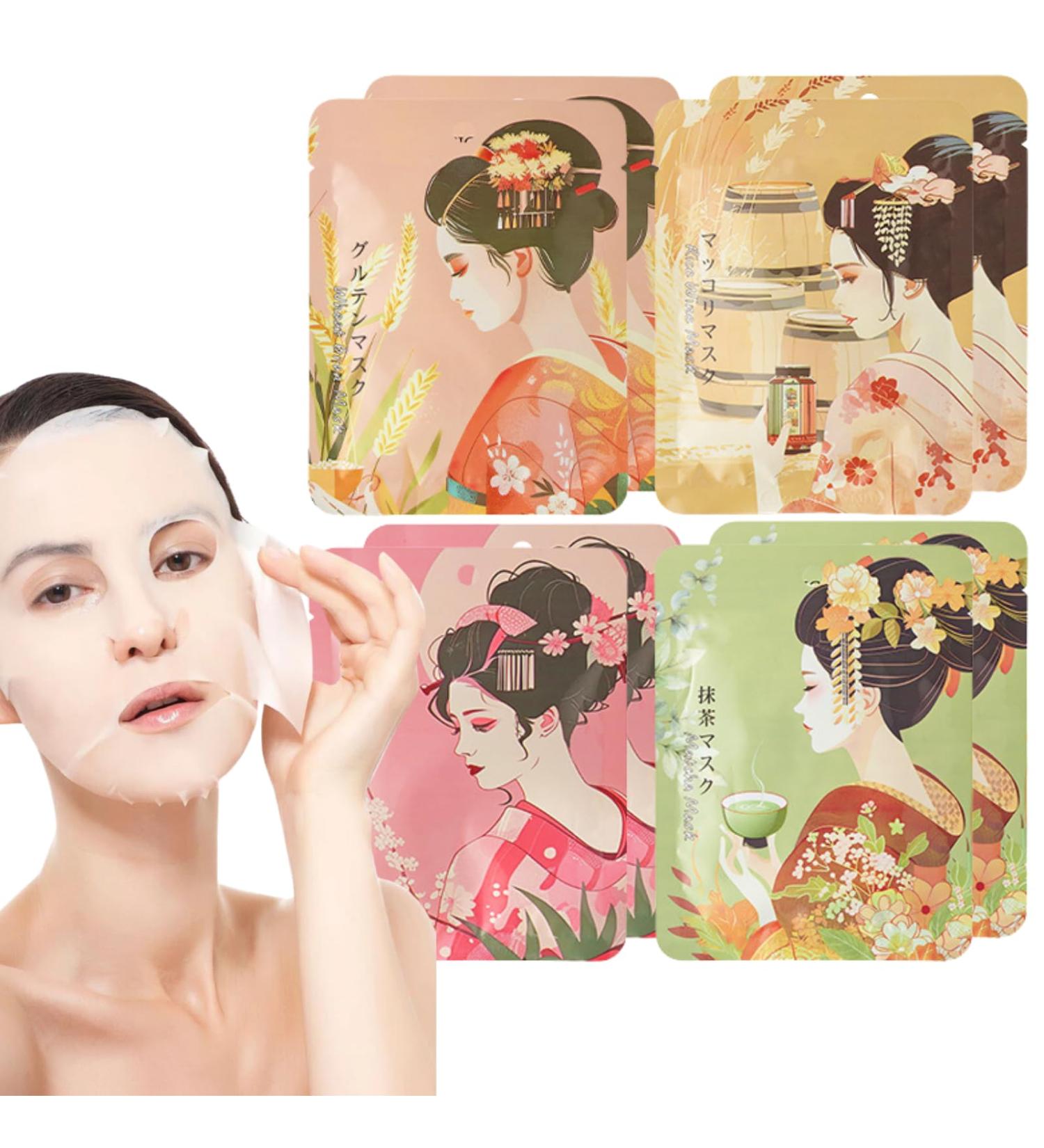 ISBEAUSOLS Face Masks Skincare - Face Masks Beauty - Face Mask Set for Women - Hydrating Face Mask - Self Care Gift Sets for Women - Sheet Face Mask - Moisturizing Soothing Radiant - Buy Online on GoSupps.com