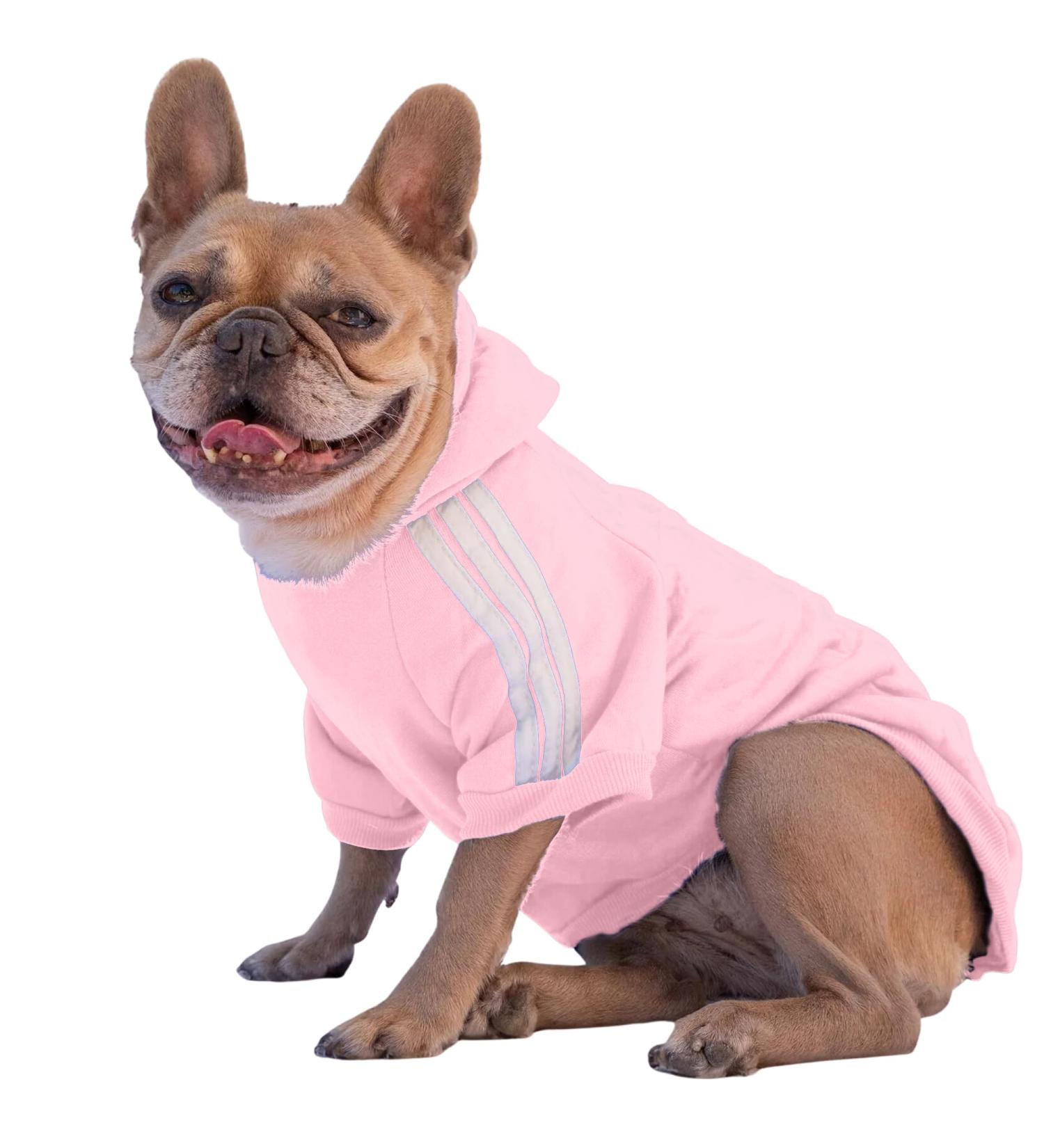 Ducomi Hooded Dog Sweater - Warm & Soft Pet Clothing for All Sizes | Pink Color | Ideal for Dogs & Puppies - Buy Online on GoSupps.com