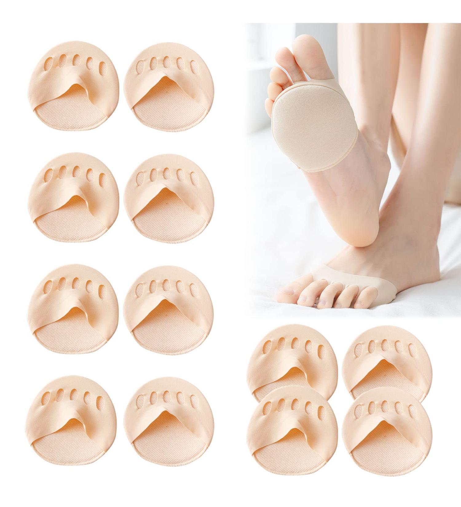 ZOCONE 6 Pairs Ball of Foot Cushion Pads for Women - Honeycomb Metatarsal Pads for Pain Relief & Fatigue Prevention - Beige - Buy Online on GoSupps.com