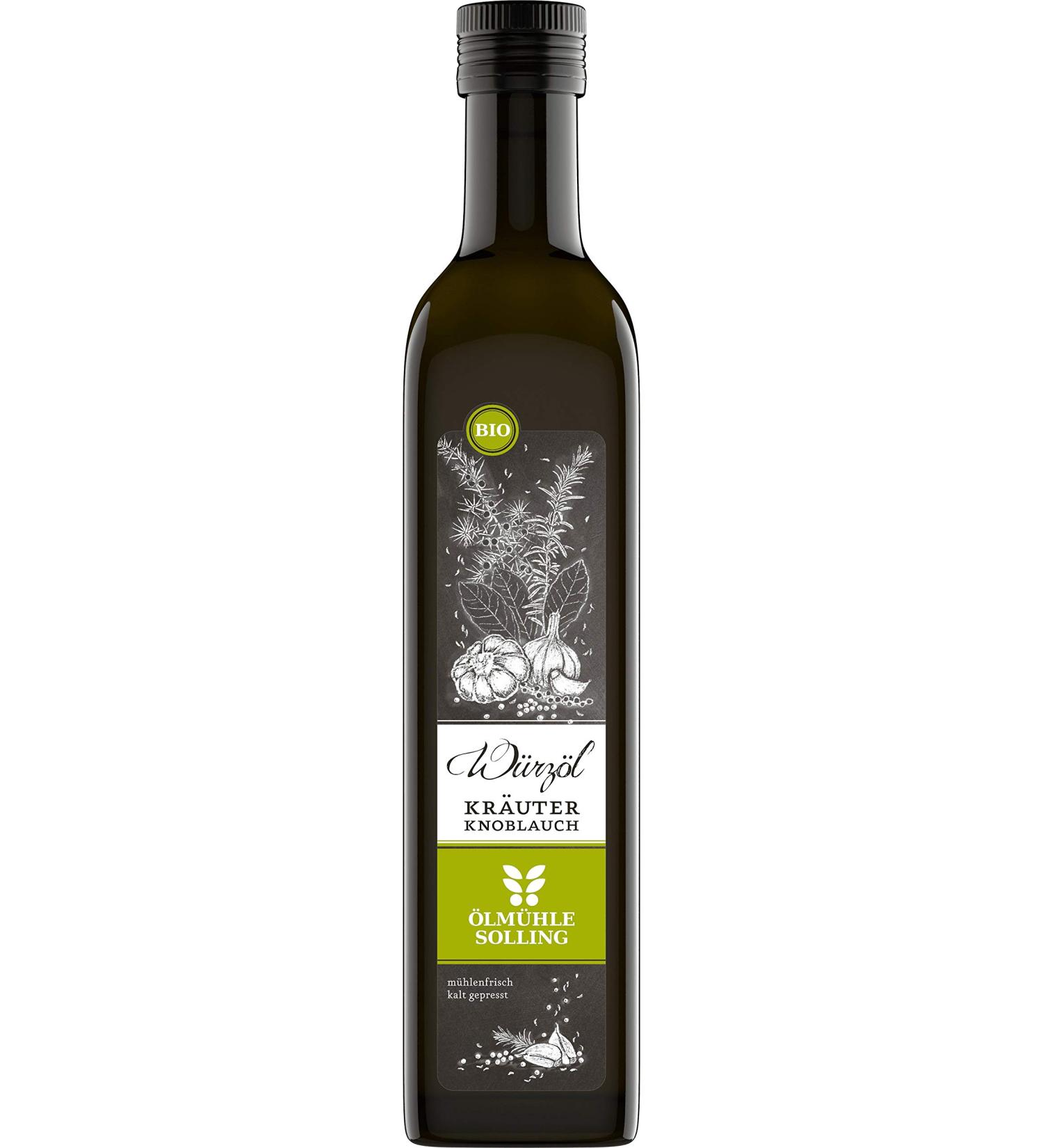 Organic Herb Garlic Oil Salat l with Garlic 500 ml from lm hle Solling