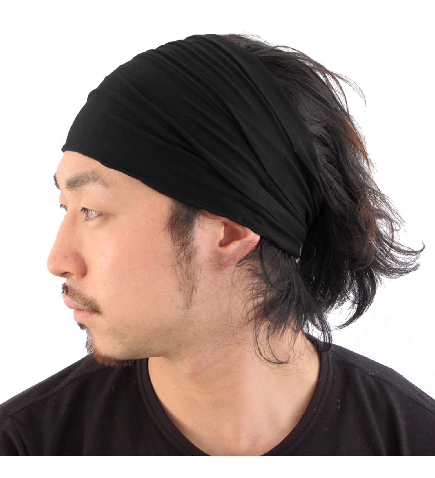 CHARM Headband for Men & Women - Versatile Bandana & Sport Hairband | Pirate Style Black Headscarf - Buy Online on GoSupps.com