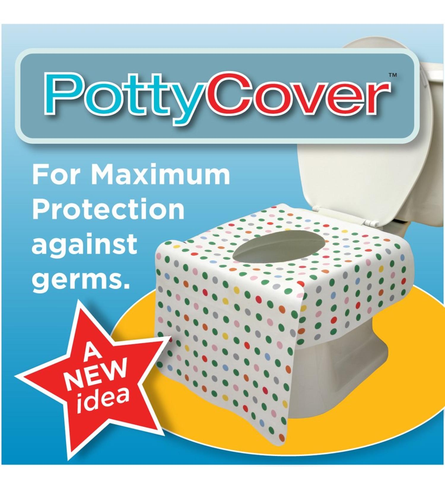 PottyCover Disposable Toilet Seat Covers (6 Pack) - Hygienic Protection for Public Restrooms - Buy Online on GoSupps.com