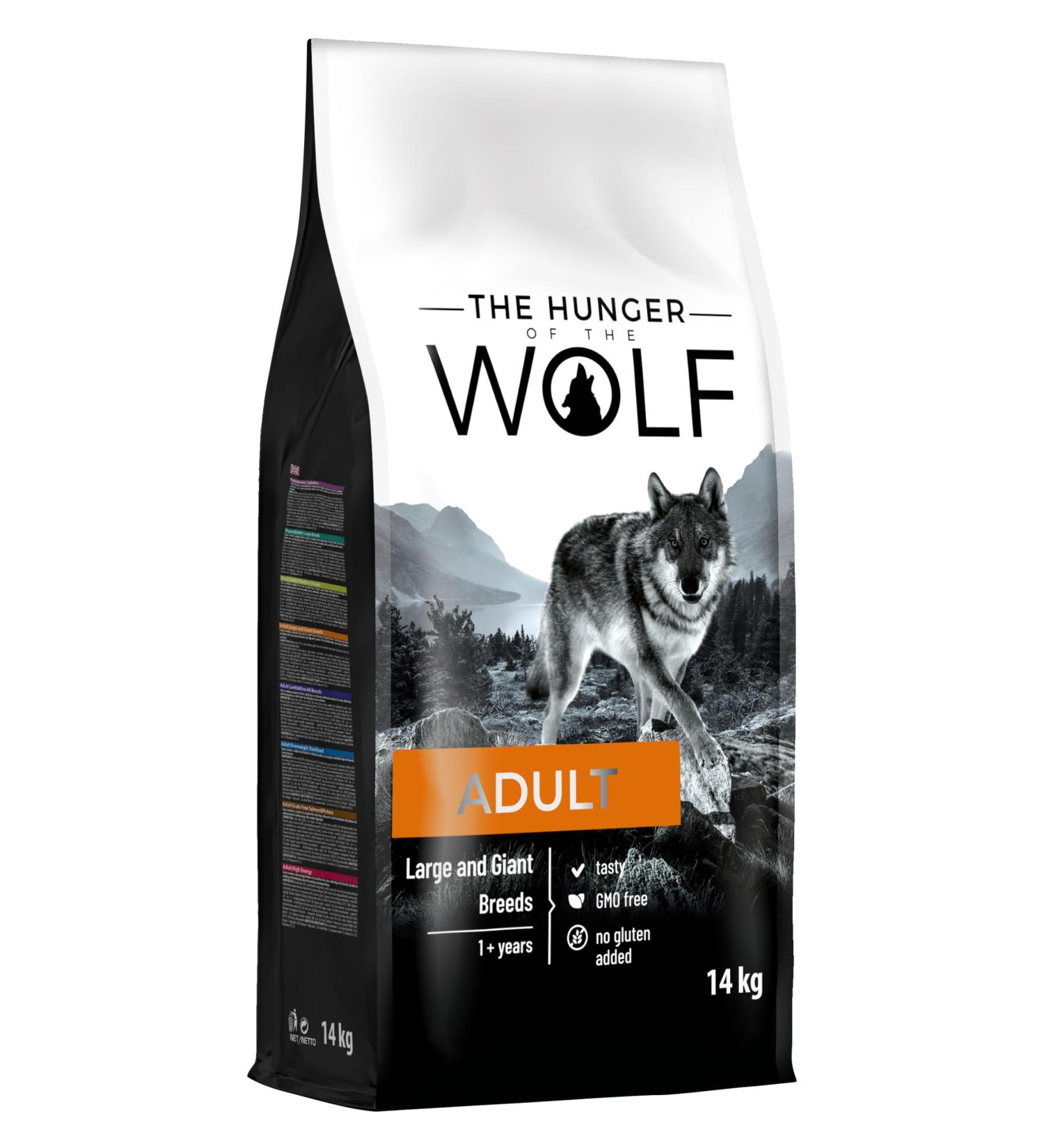The Hunger of the Wolf Dry Dog Food - For Large or Giant Breeds Formula Good for Joint Health with Chicken Adult - 14 kg Large and Giant Breeds Chicken 14 kg (Pack of 1) - Buy Online on GoSupps.com