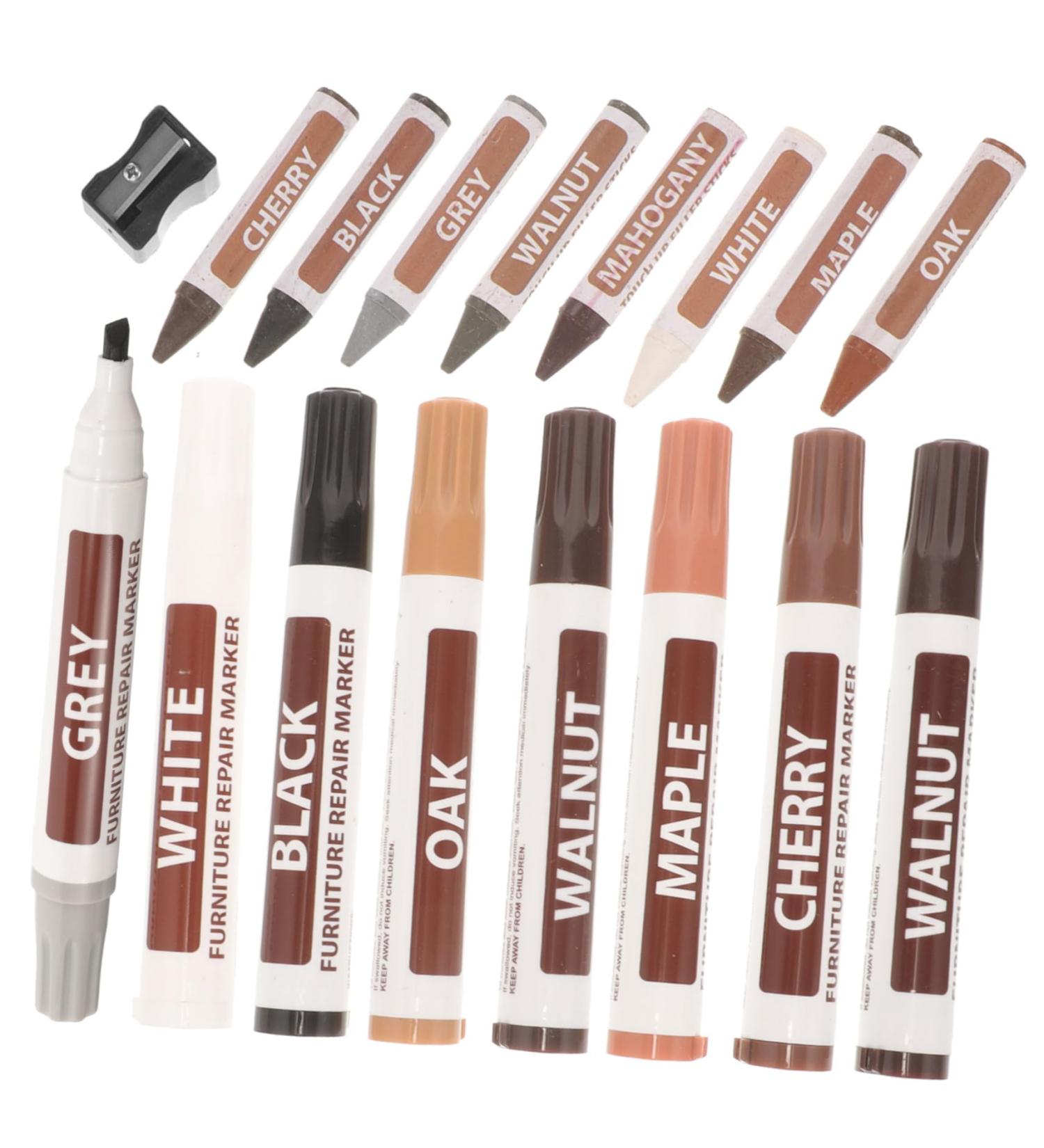 Furniture Repair Pen Set - Touch Up Paint Marker for Easy Floor & Furniture Restoration | International Shipping Available - Buy Online on GoSupps.com