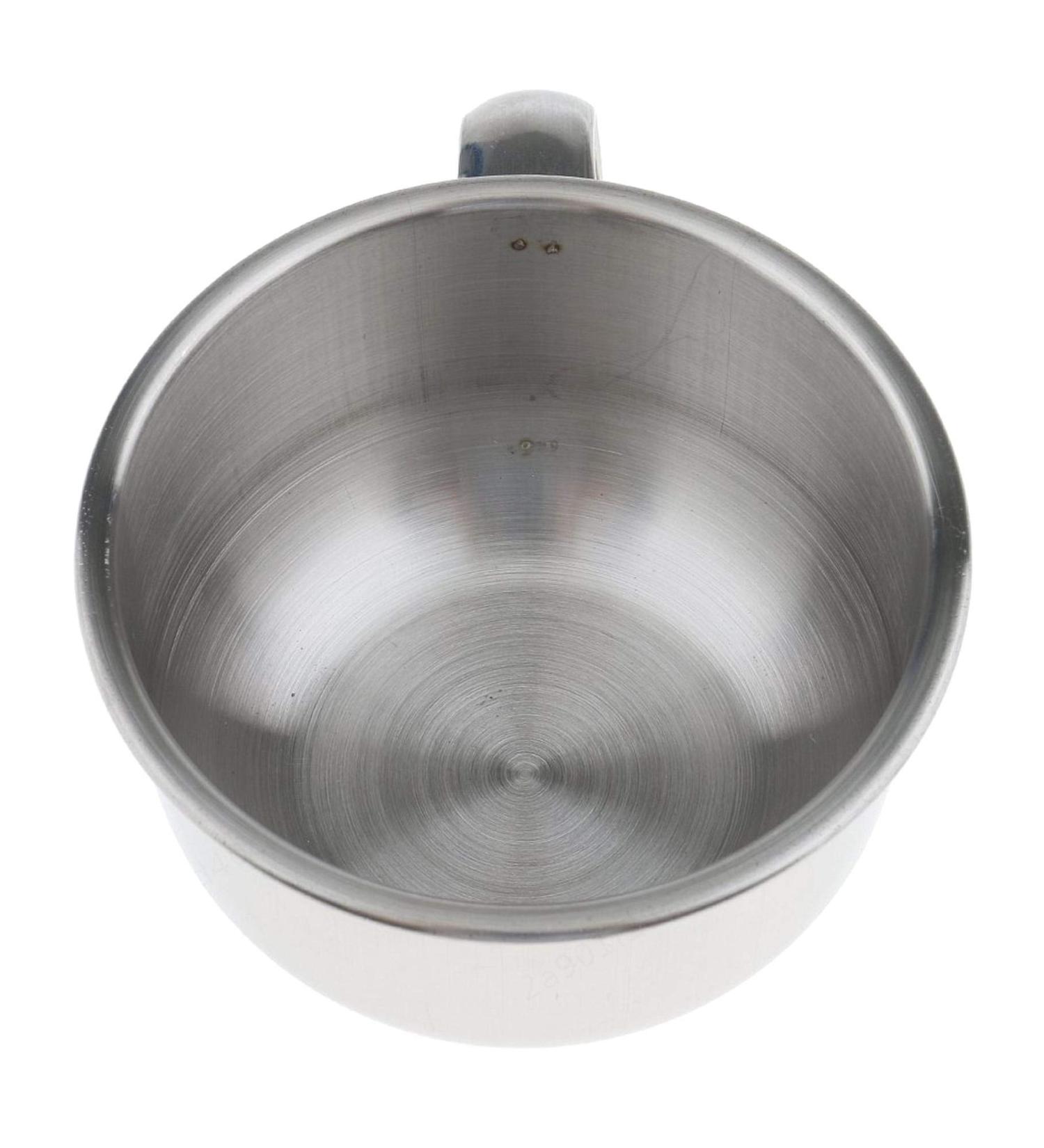 KANGIRU 8cm Metal Barber Shine Beard Soap Dish - Durable Stainless Steel Shaving Bowl for Men | Premium Shaving Mug & Brush Holder - Buy Online on GoSupps.com