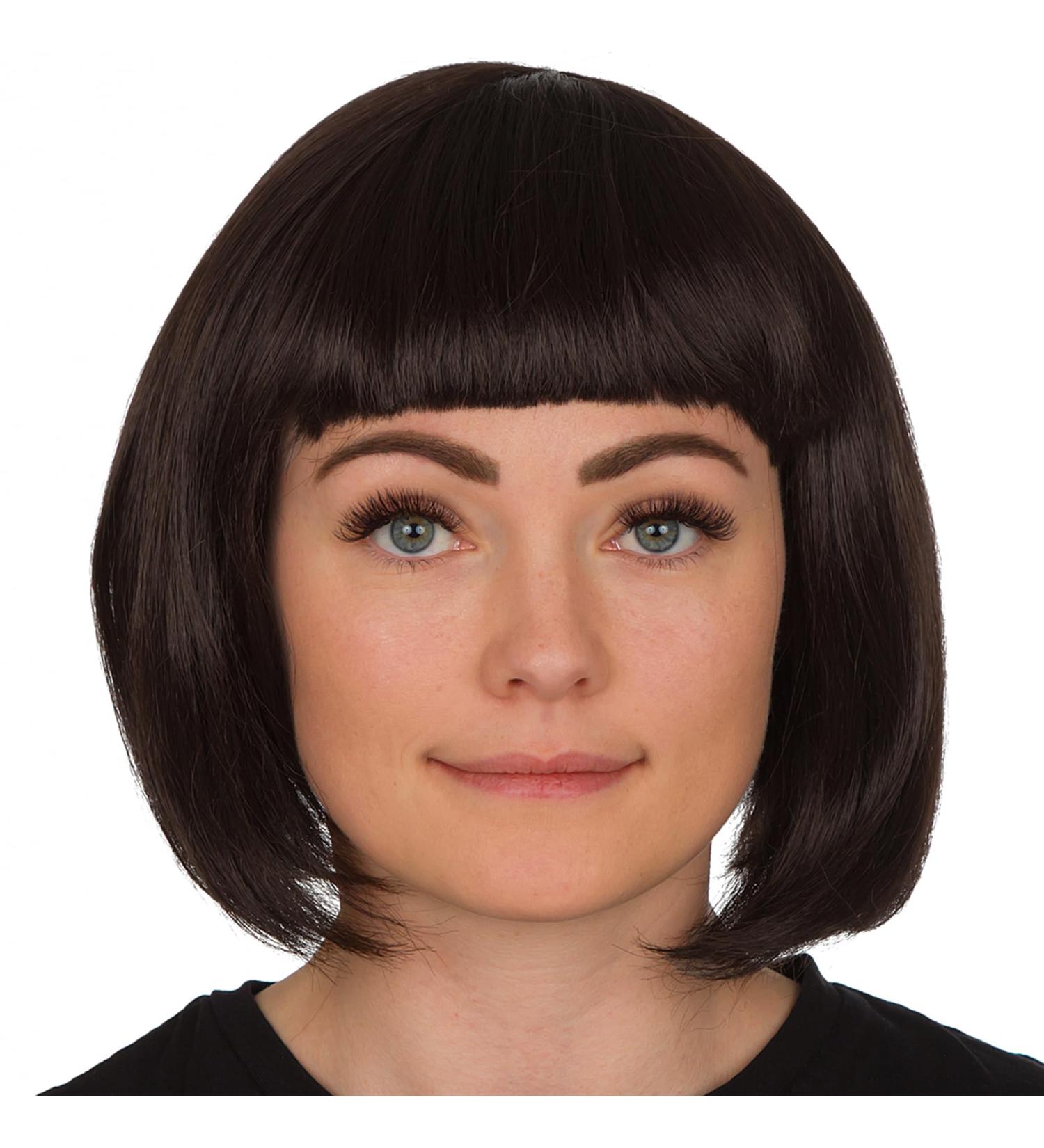 Short Bob Wigs for Women - 12 Inch Short Hair Wigs for Women - Ladies Wigs with Fringe Fancy Dress Wigs - Fancy Dress Accessories for Cosplay Costumes for Women or Womens Halloween Costume Accessories Brown - Buy Online on GoSupps.com