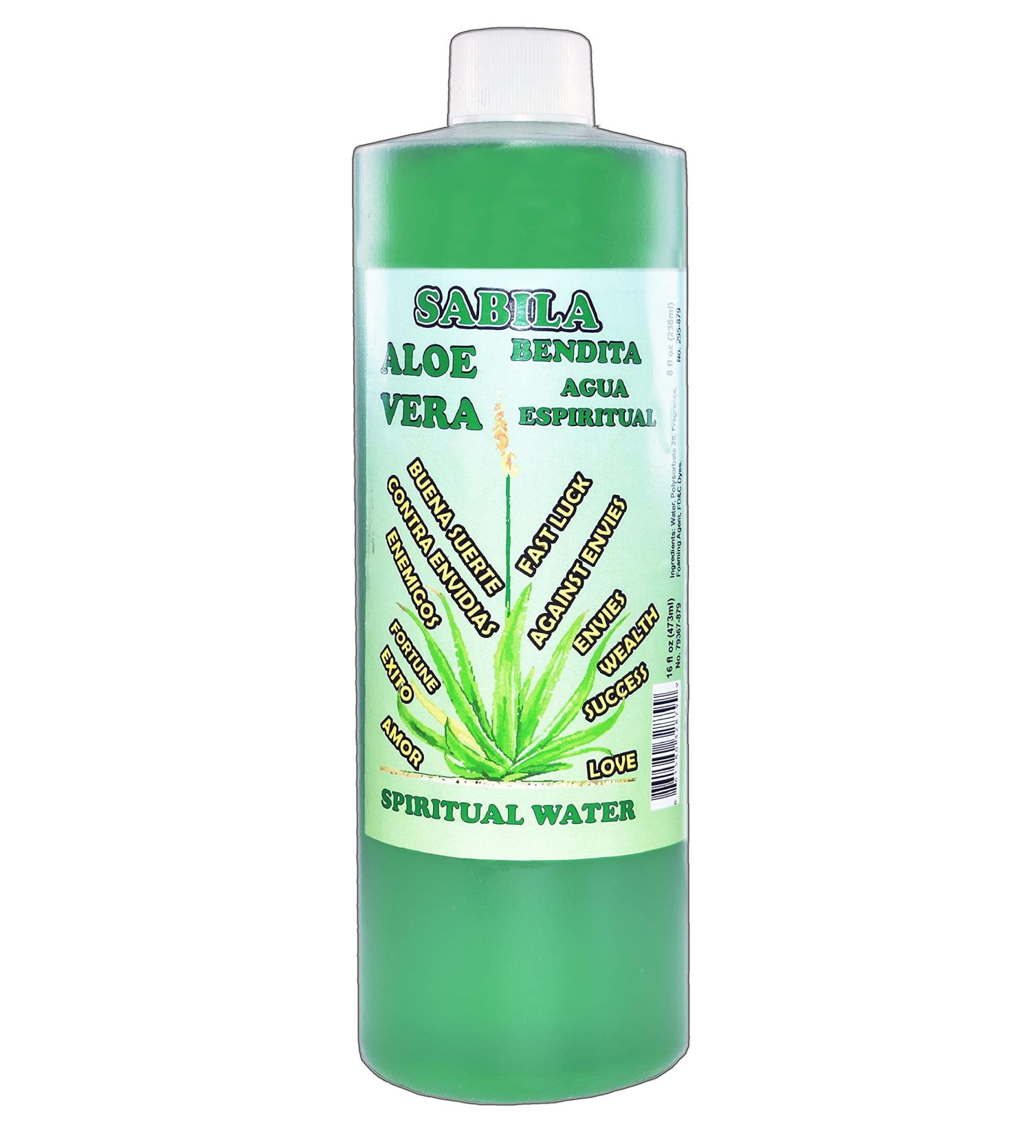 1 BOTTLE ALOE VERA SPIRITUAL WATER-SABILA AGUA ESPIRITUAL 16 OZ. - MAGICK PAGAN