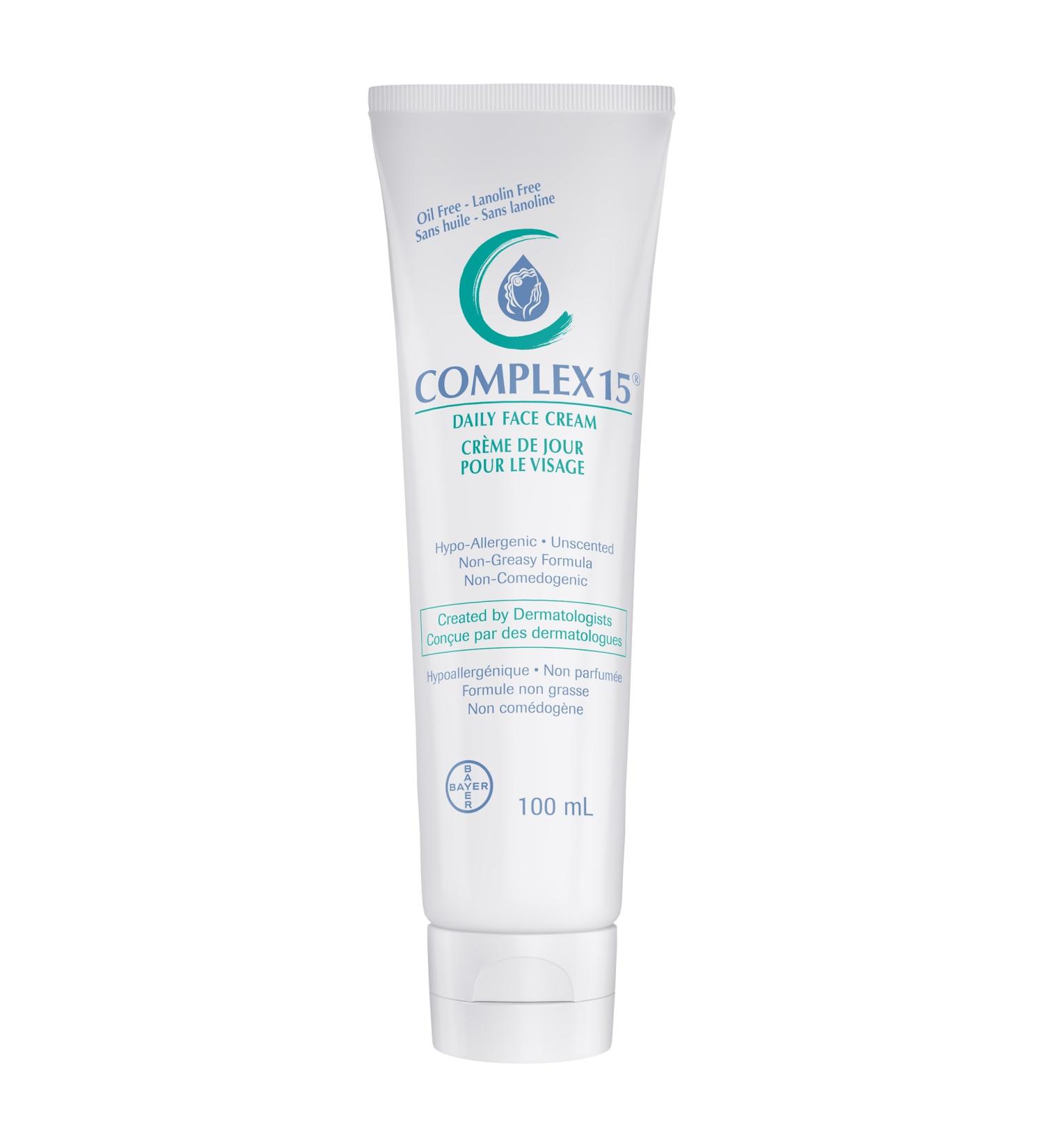 Complex 15 Daily Face Cream 3.4 oz (100ml) - Lightweight Hydration for Daily Skincare - Buy Online on GoSupps.com