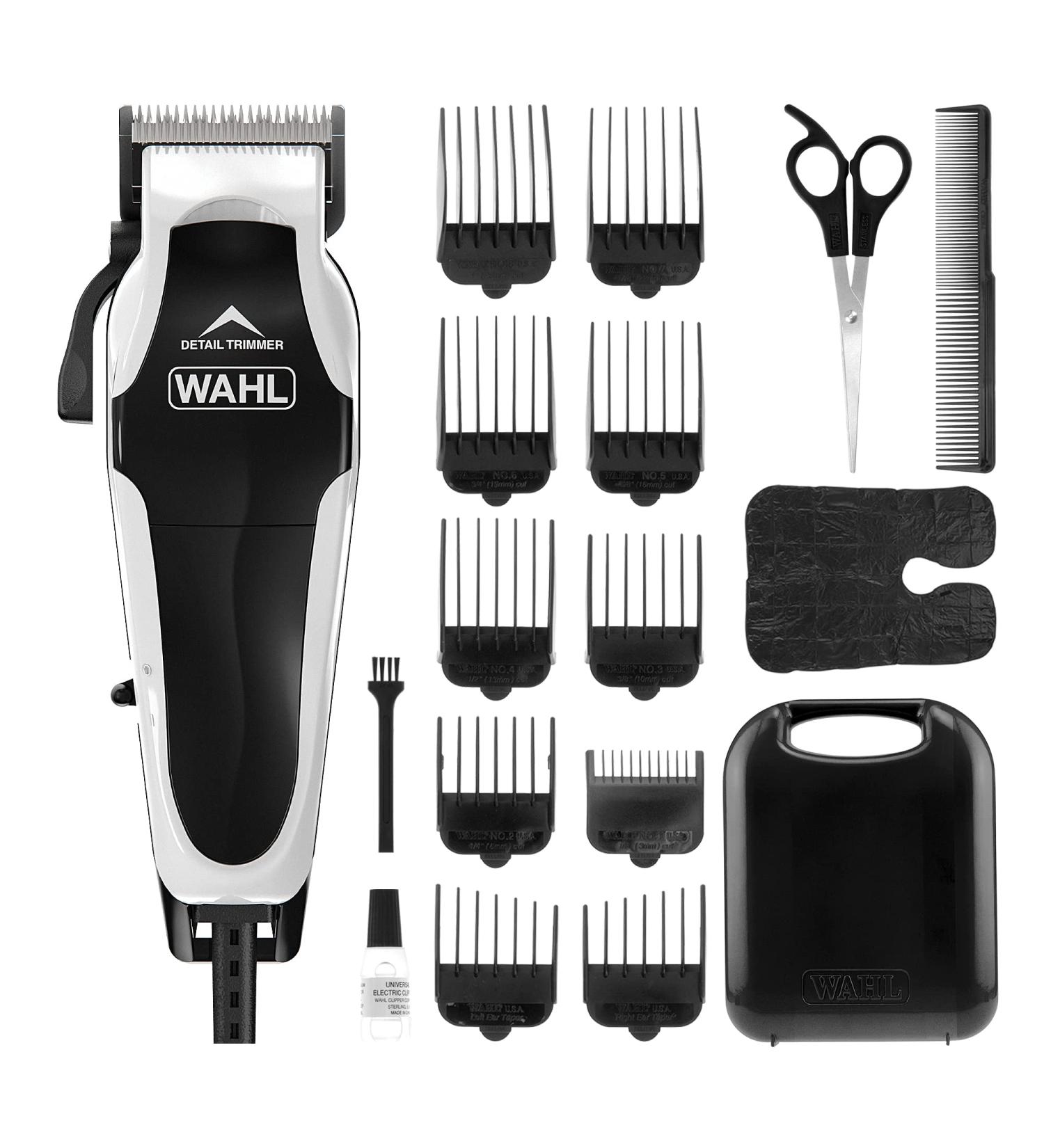 WAHL Clip N Trim II Hair Clipper Integrated Hair Trimmer Head Shaver Men's Hair Clippers with Trimmer Stubble Male White Wahl Hair Clipper single - Buy Online on GoSupps.com