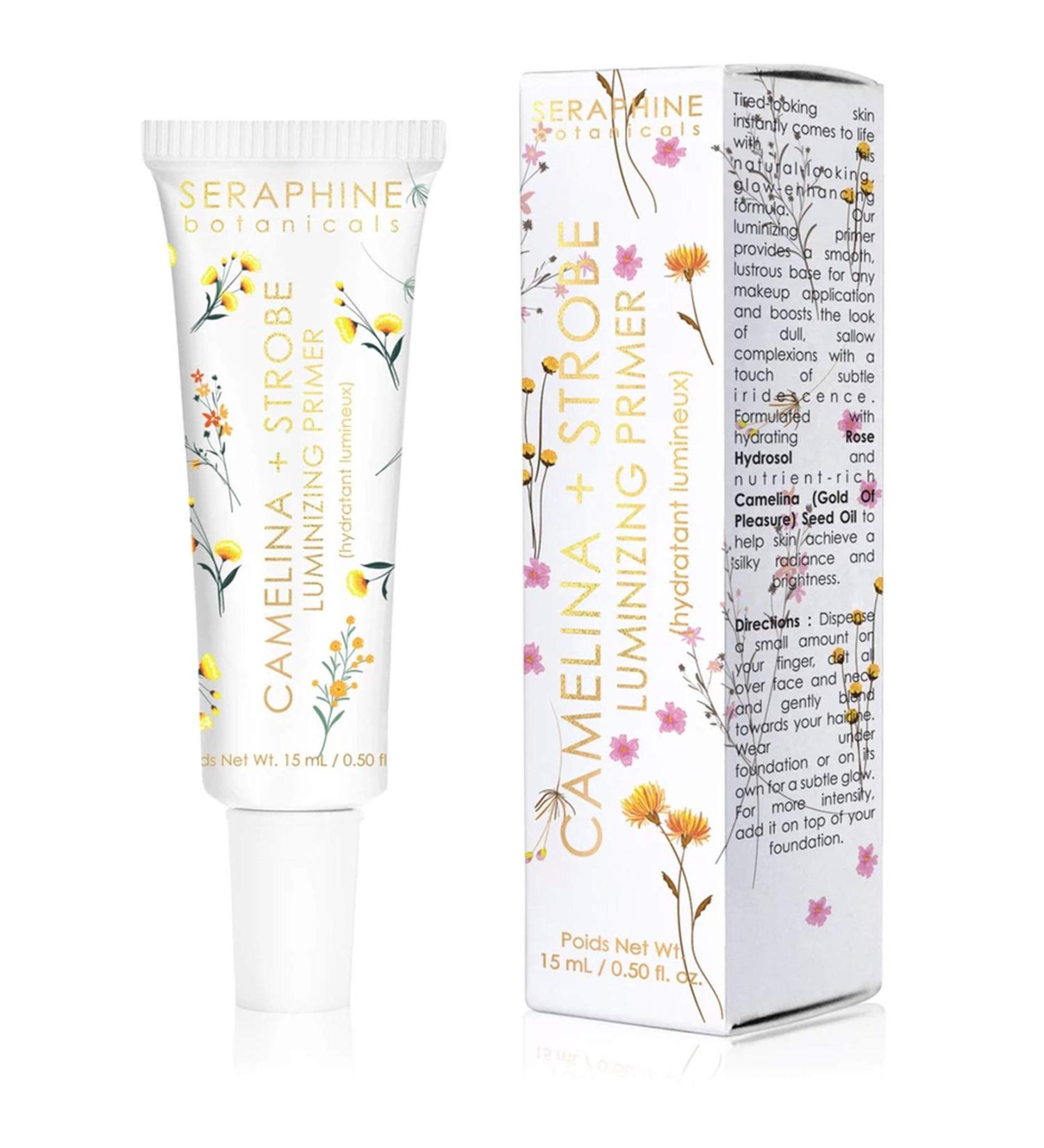 Seraphine Botanicals Camelina + Strobe Luminizing Primer 15 ml - Glow-Enhancing Formula - Buy Online on GoSupps.com