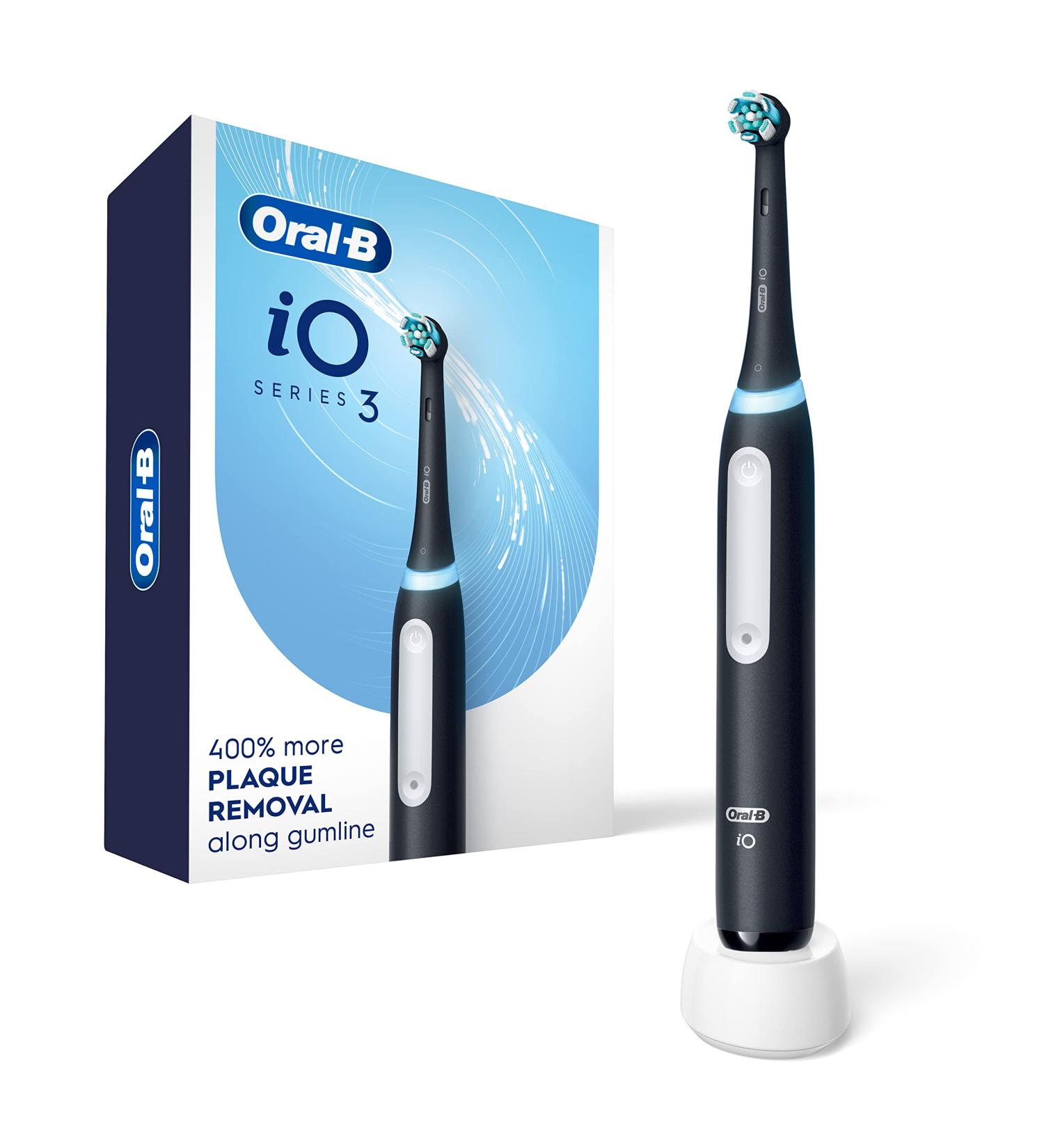 Oral-B iO3 Electric Toothbrush with Ultimate Clean Brush Head and Charger - 1 Pack - Buy Online on GoSupps.com