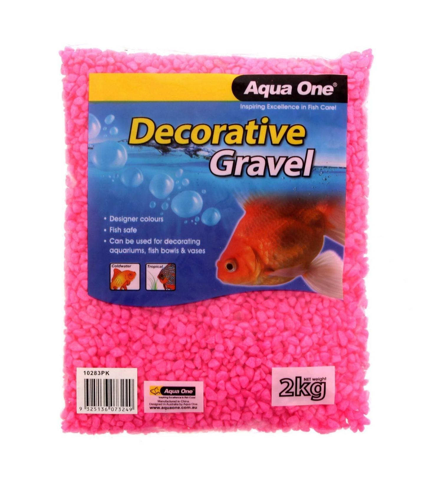 Aqua One Gravel Pink 2Kg 7Mm - Buy Online on GoSupps.com