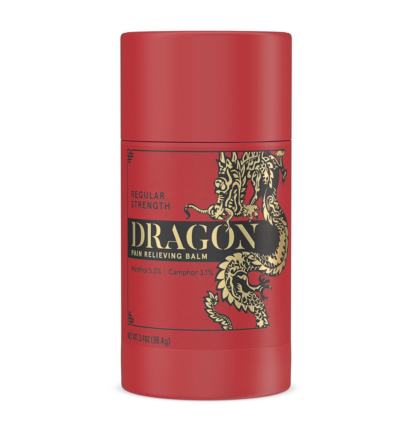 Dragon Balm 3.4oz Rollup - Regular Strength Isolate for Muscle & Joint Discomfort Relief | Back Elbows Feet Hips Neck - Buy Online on GoSupps.com