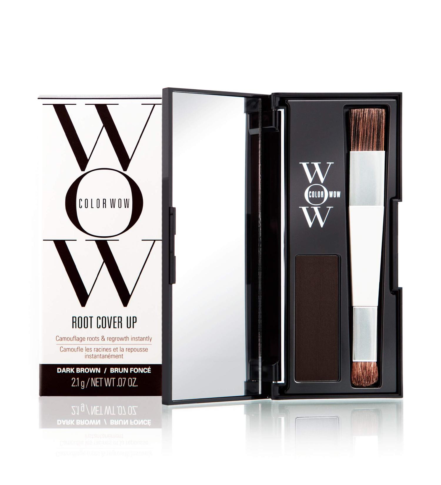 Color Wow Root Cover Up - Dark Brown: Instantly Cover Greys, Touch Up Highlights, Water and Sweat-Resistant Root Concealer for Thicker-Looking Hairlines - Buy Online on GoSupps.com