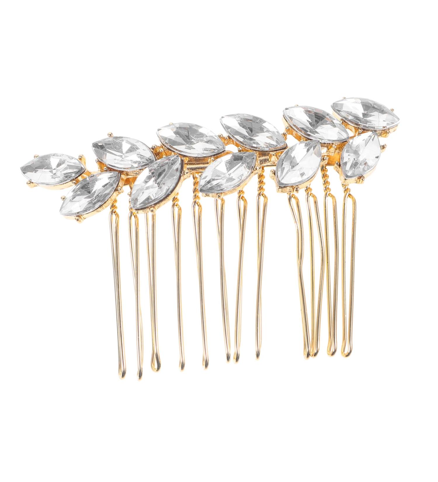 Didiseaon Fashionable Diamond Hair Accessories Hair Clip Wedding Hair Accessories Hair Pin Hair Barrettes Wedding Decor Women Headpiece Hair Comb Bride Crystal Girl - Buy Online on GoSupps.com