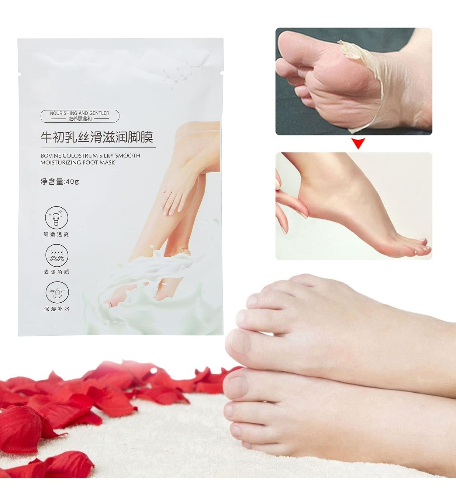 Foot Moisturizing & Peeling Mask | Strengthen & Repair Damaged Nails | Home Spa Treatment - International Shipping - Buy Online on GoSupps.com