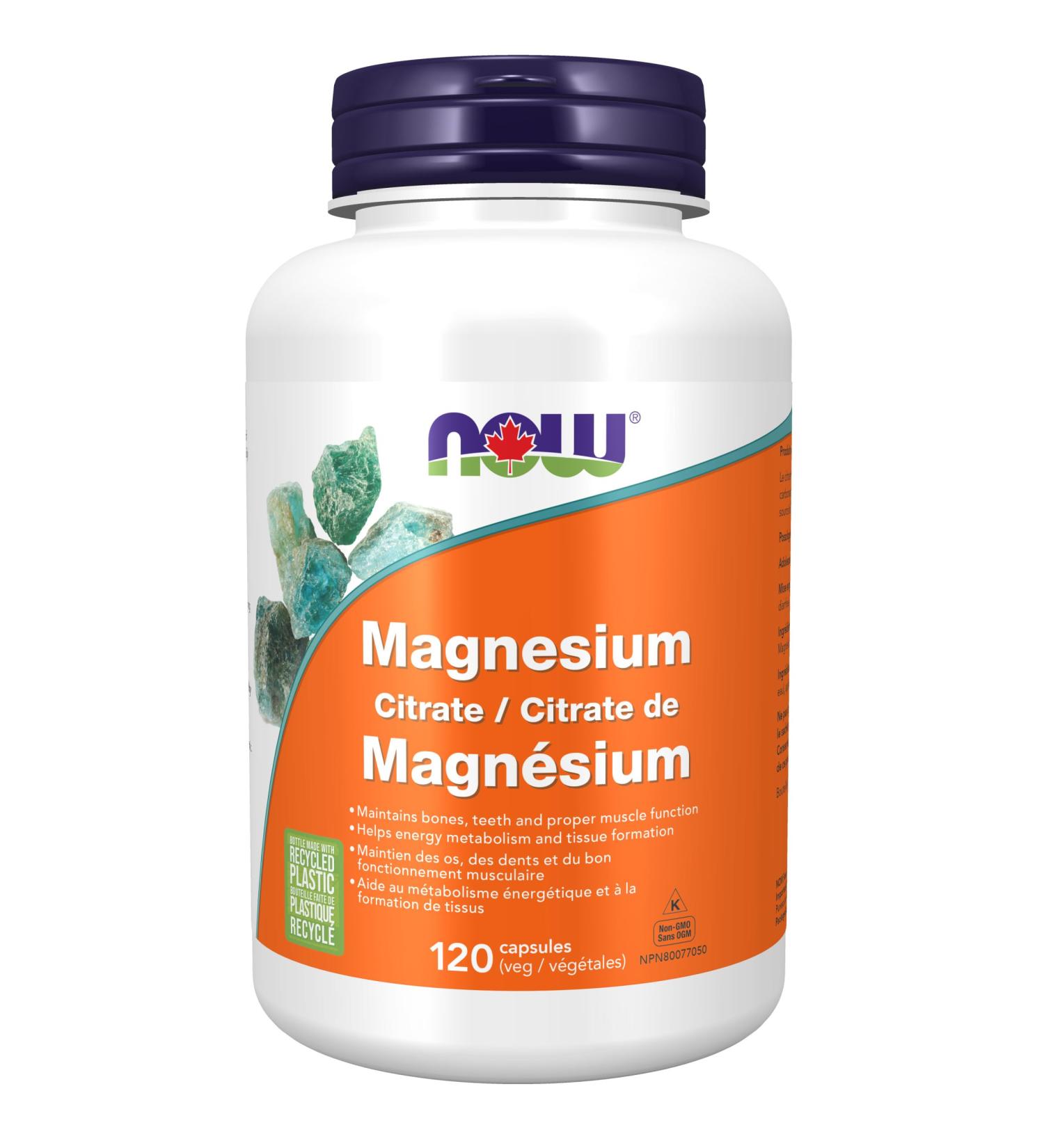 Now Foods Magnesium Citrate 133mg 120vcap - Buy Online on GoSupps.com