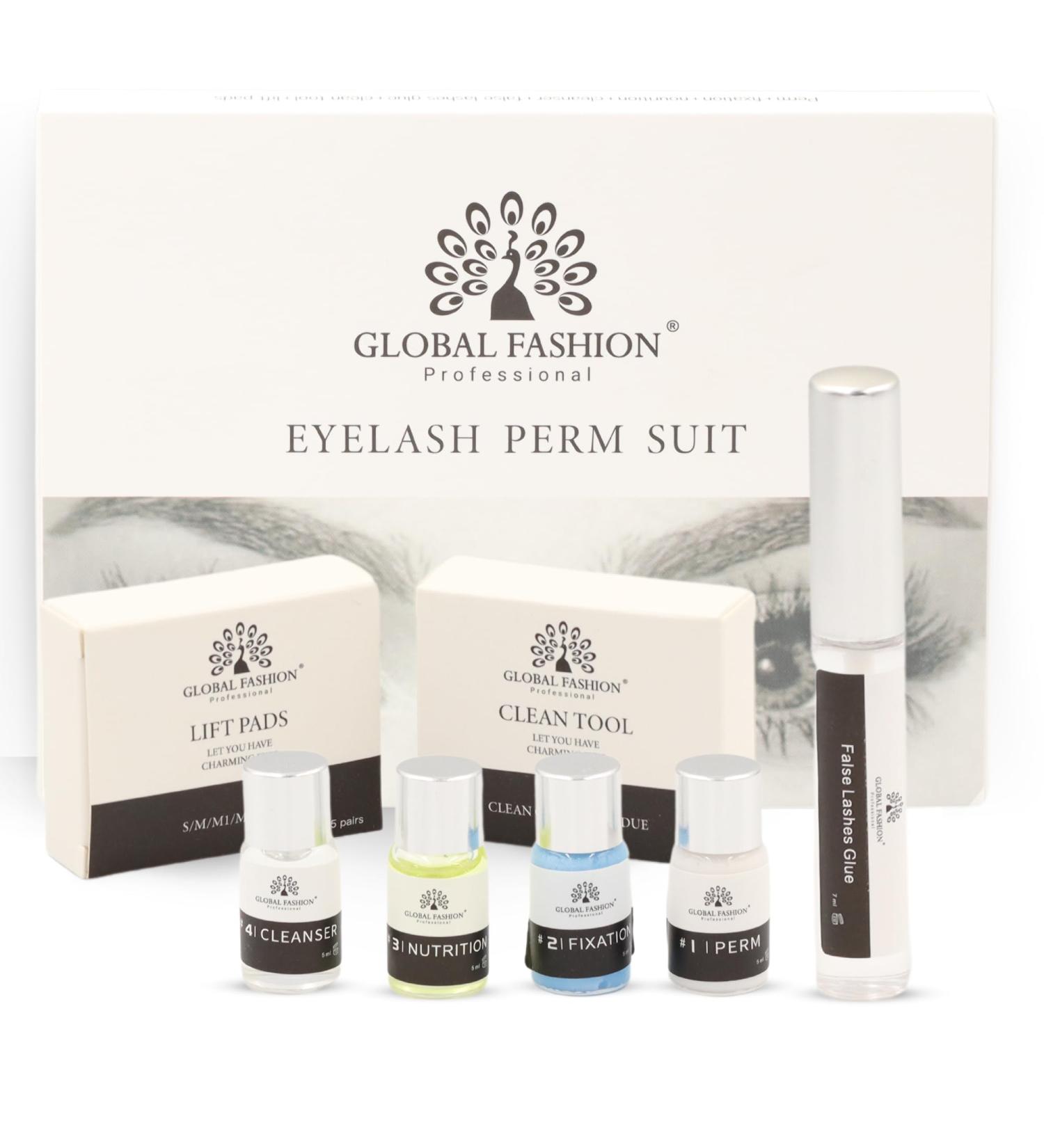 Eyelash Perm Suite - Professional Curling Kit with Gentle Ingredients | 3 Sizes (S M L) | Easy Instructions | Perfect for Salon or Home Use | Natural-Looking Long-Lasting Curls | Global Fashion - Buy Online on GoSupps.com