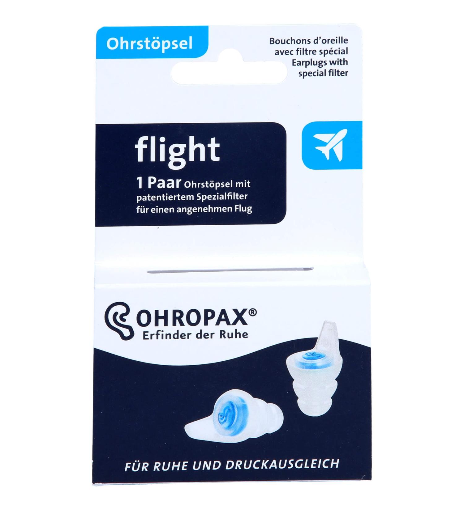 Buy OHROPAX Flight Earplugs with Filter - 2 Pcs for Peaceful Travel | International Shipping Available - Buy Online on GoSupps.com