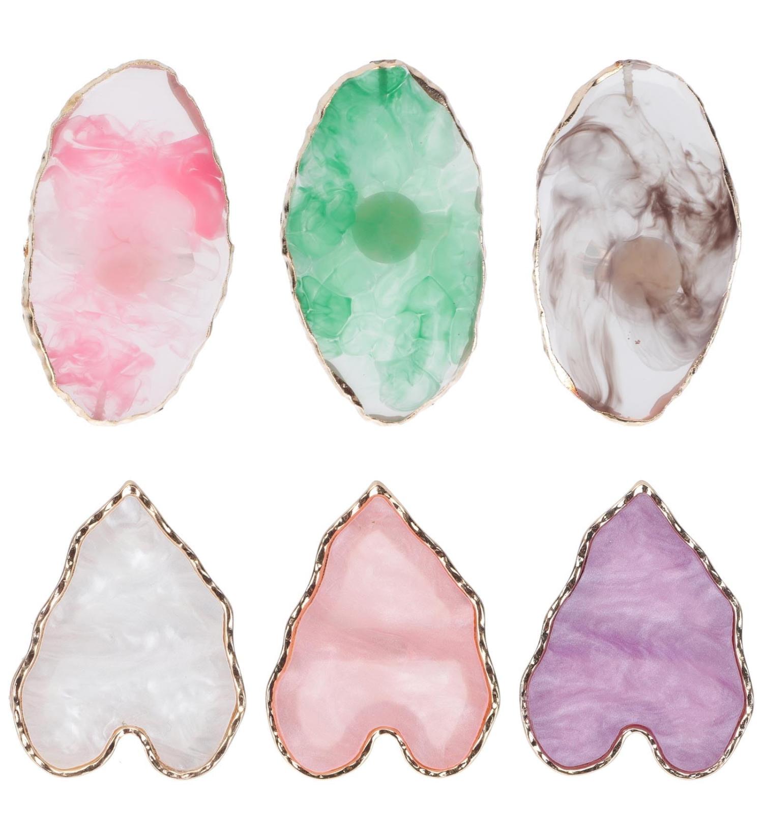 Palette de 6 Bagues Manucure pour Nail Art Plateau M langeur pour Vernis Ongles Format Mini Portable Adapt pour Proth sistes Ongulaires et Amateurs de Manucure - Buy Online on GoSupps.com