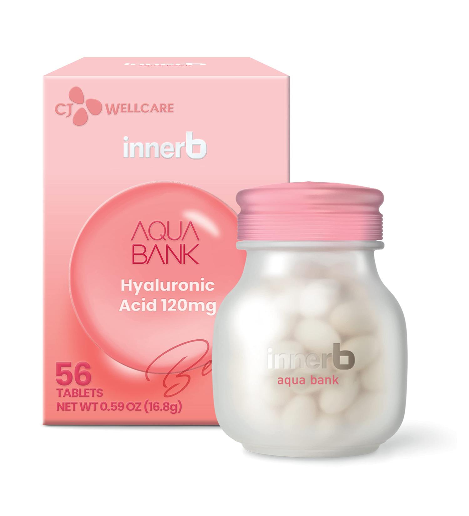 CJ Wellcare Innerb Aqua Bank - 28 Servings for Inner Hydration and Skin Elasticity with Hyaluronic Acid - Buy Online on GoSupps.com