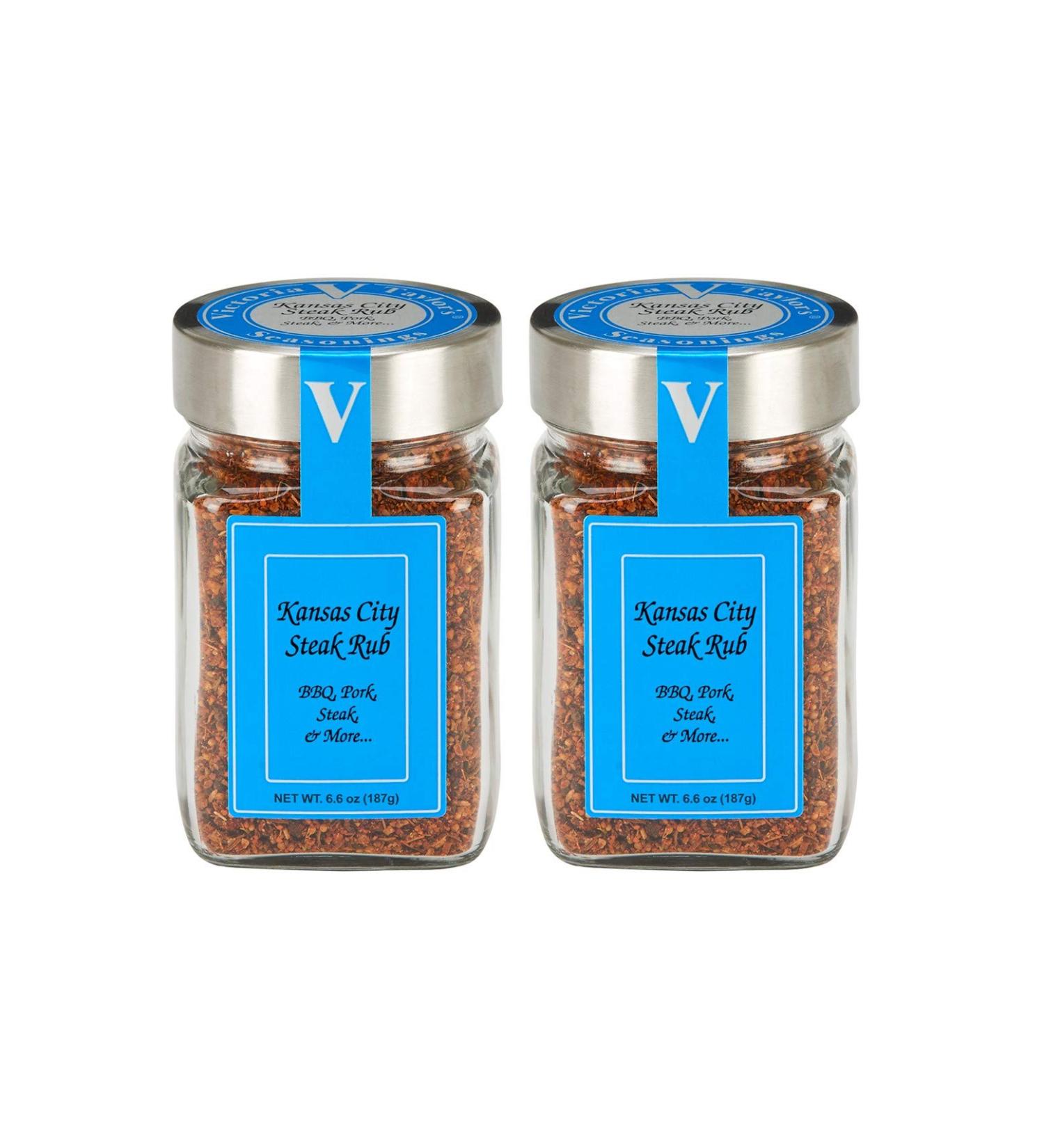 Kansas City Steak Rub 6.6 oz. Jar (Pack of 2) - Brown Sugar BBQ Blend for Pitmasters - Pork's Perfect Pair - 6.6oz (2-Pack) - Buy Online on GoSupps.com