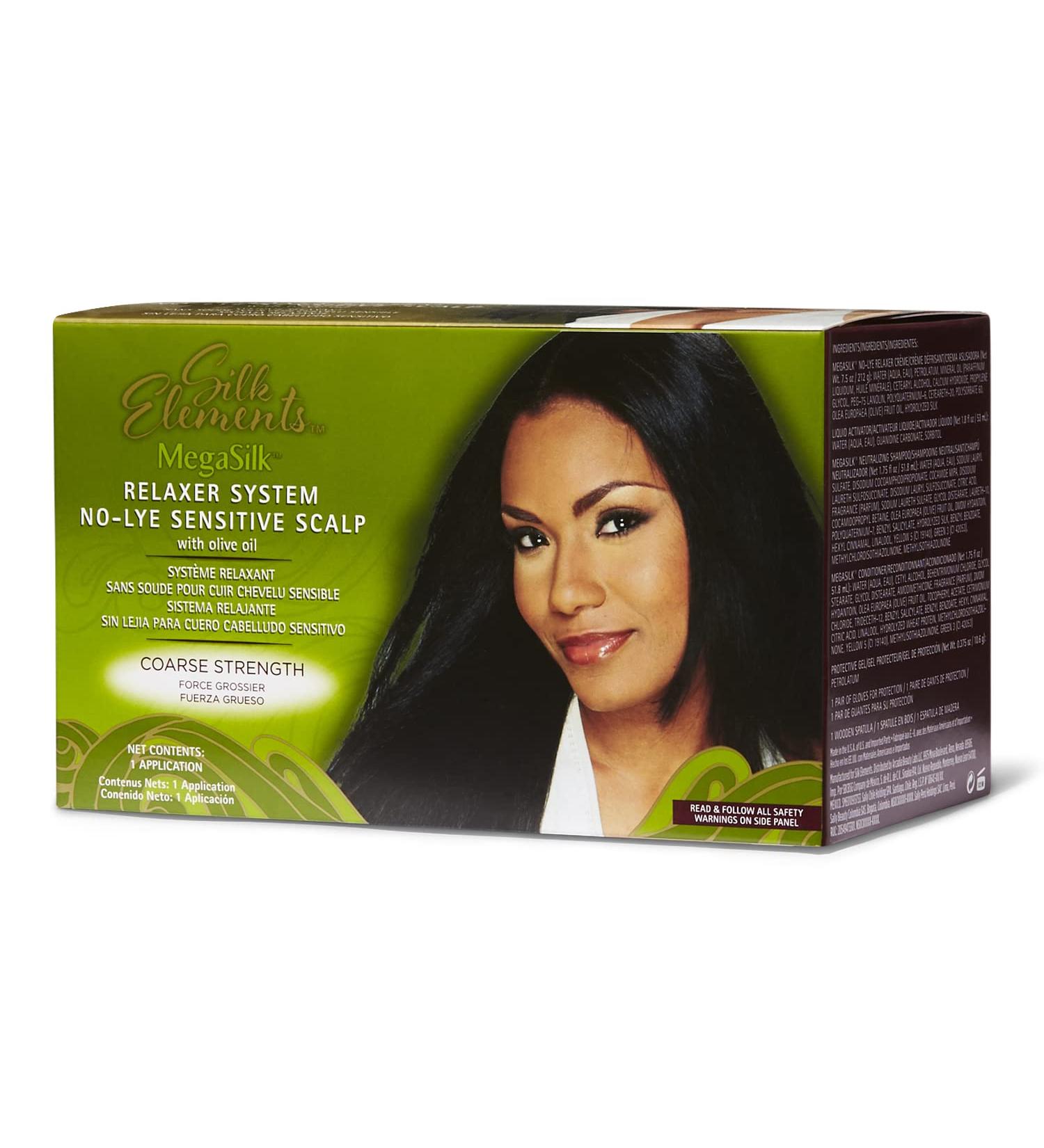 Silk Elements Olive Oil No-Lye Hair Relaxer - Course Hair Treatment - Buy Online on GoSupps.com
