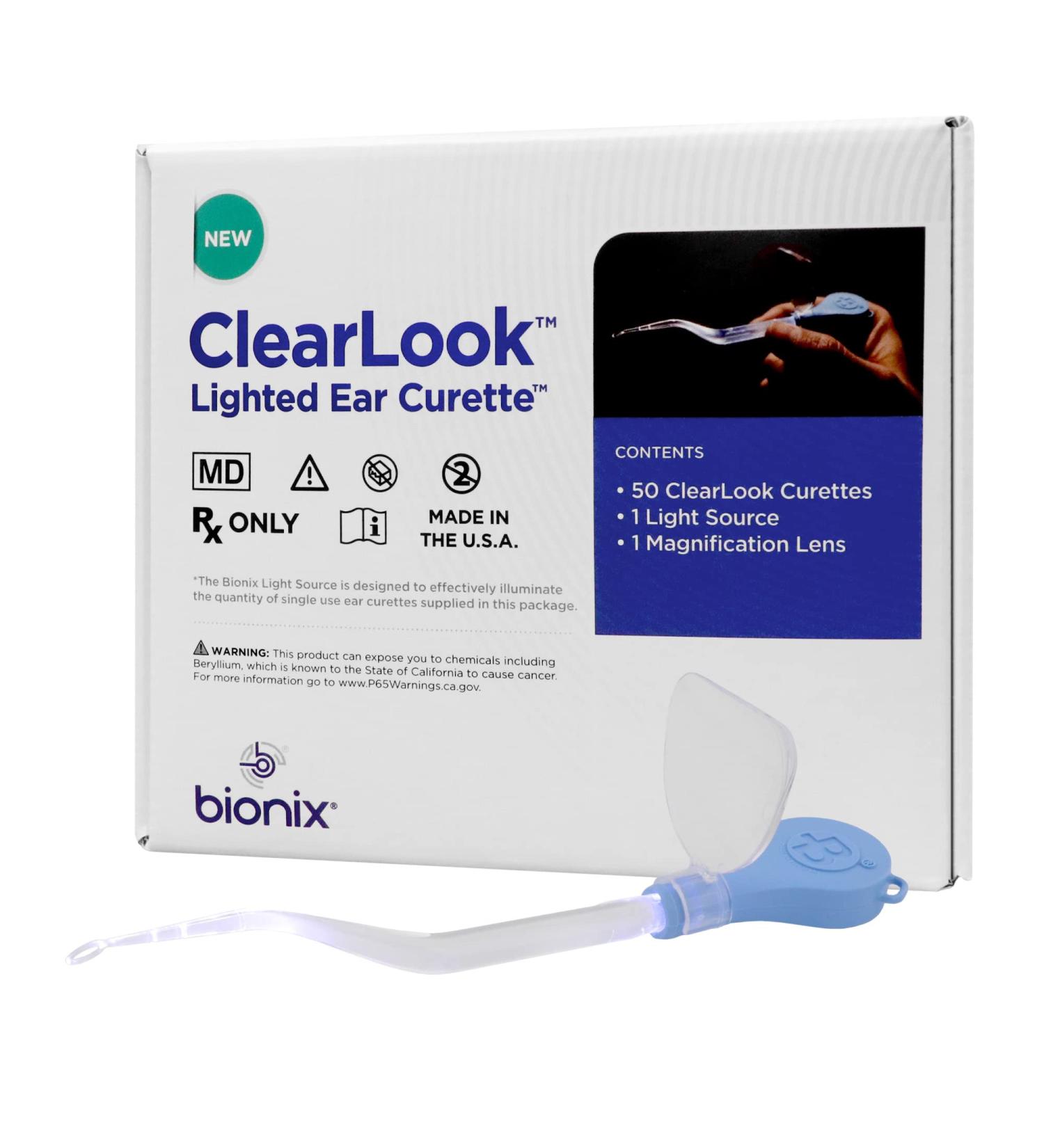 Bionix ClearLook Lighted FlexLoop Ear Curette Tool - 50 Count | Earwax Removal Tool for Healthcare Providers - Buy Online on GoSupps.com
