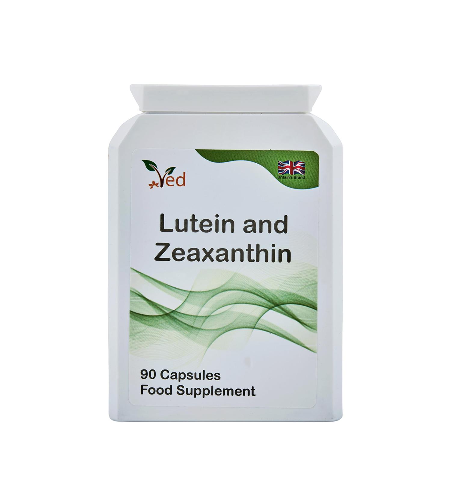 Ved Lutein 40mg with Zeaxanthin 2mg New Micro encapsulated Marigold Extract Formula for Maintenance of Normal Vision 90 Vegan Capsule(3 Months Supply) - Buy Online on GoSupps.com