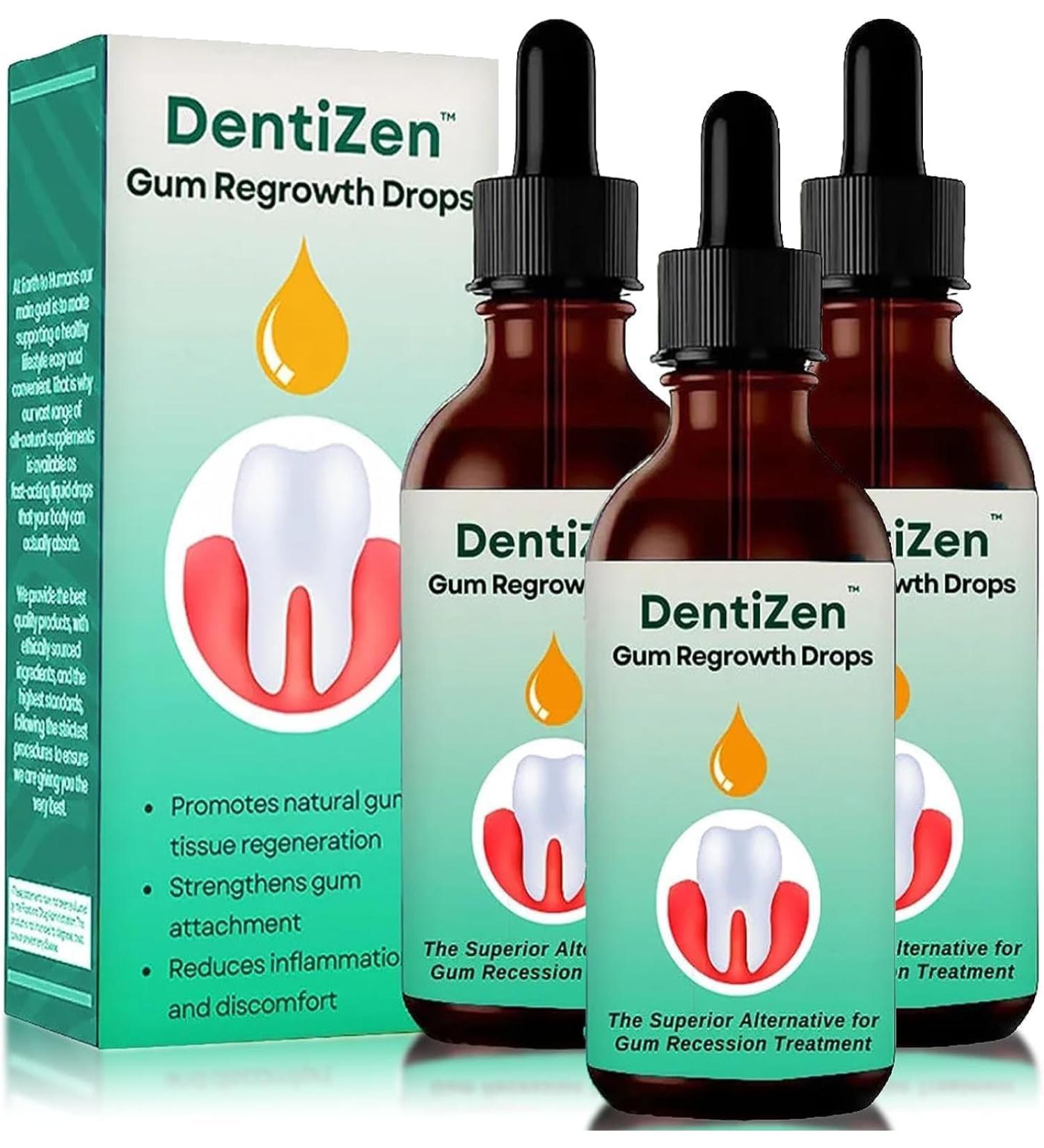 Dentizen Gum Regrowth Drops - Natural Therapy for Receding Gums and Teeth Whitening - Buy Online on GoSupps.com