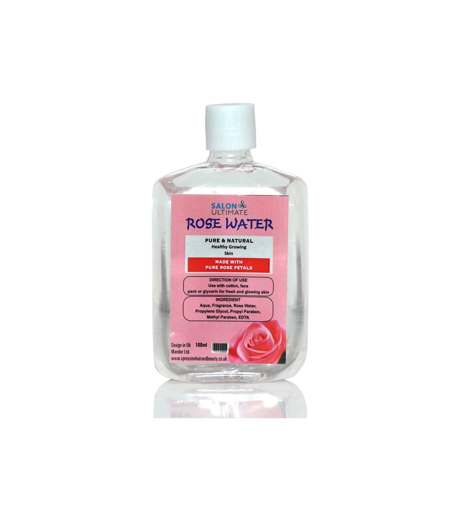 100% Pure Natural Rose Water Toner Cleanser Moisturizer # Fresh Face Salon 100ML - Buy Online on GoSupps.com