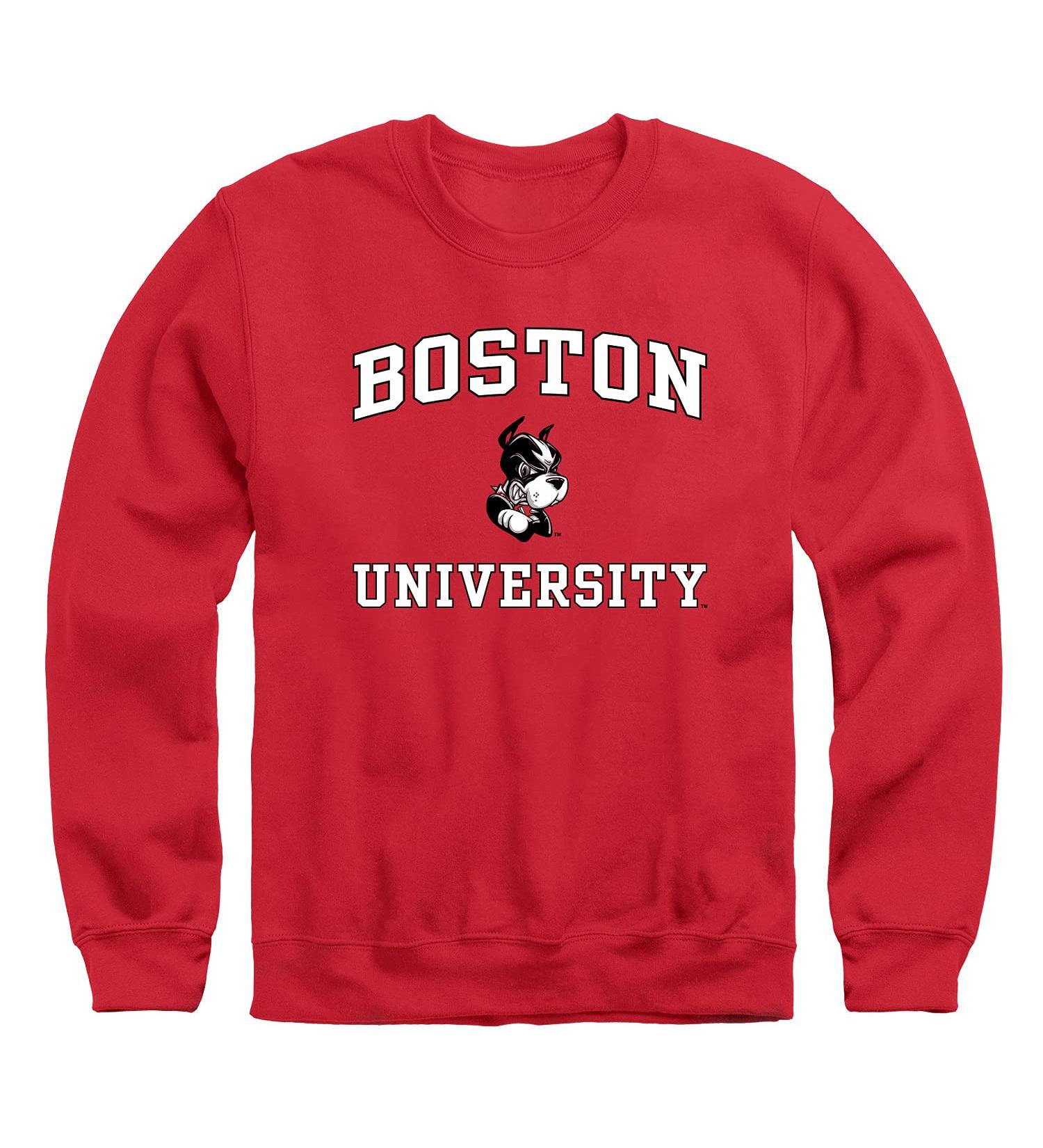 Barnesmith Spirit Logo Boston University Terriers Red Crewneck Sweatshirt - Adult Unisex (Size Large) - Buy Online on GoSupps.com