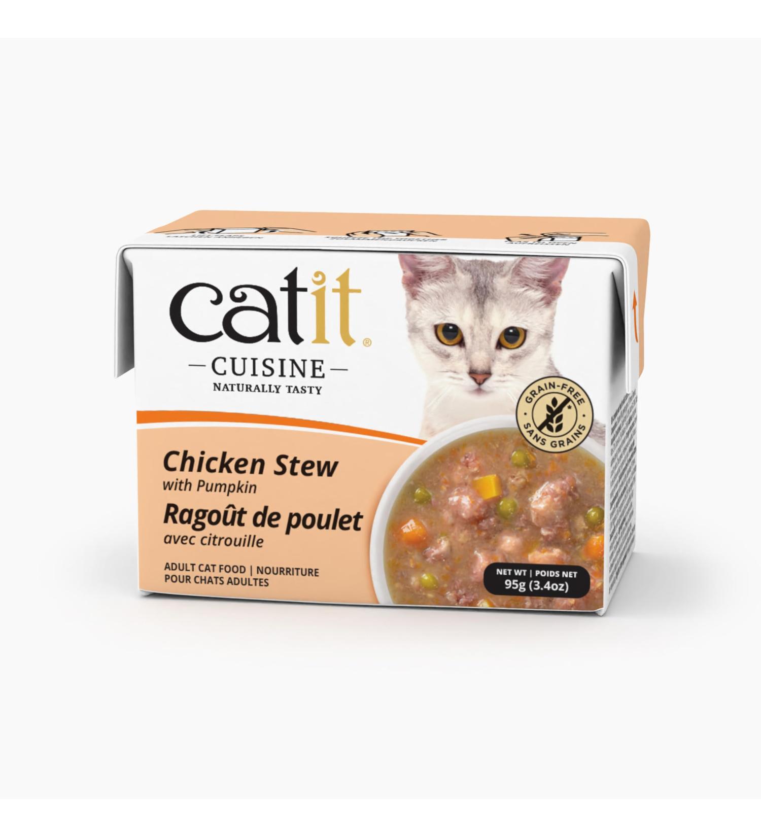 Catit Cuisine Chicken Stew with Pumpkin 95 g Cat Food Wet Cat Food Cat Food Wet Nourriture Pour Chat Cat Wet Food Chat Kitten Food Kitten Wet Food Canned Cat Food Nourriture Chat