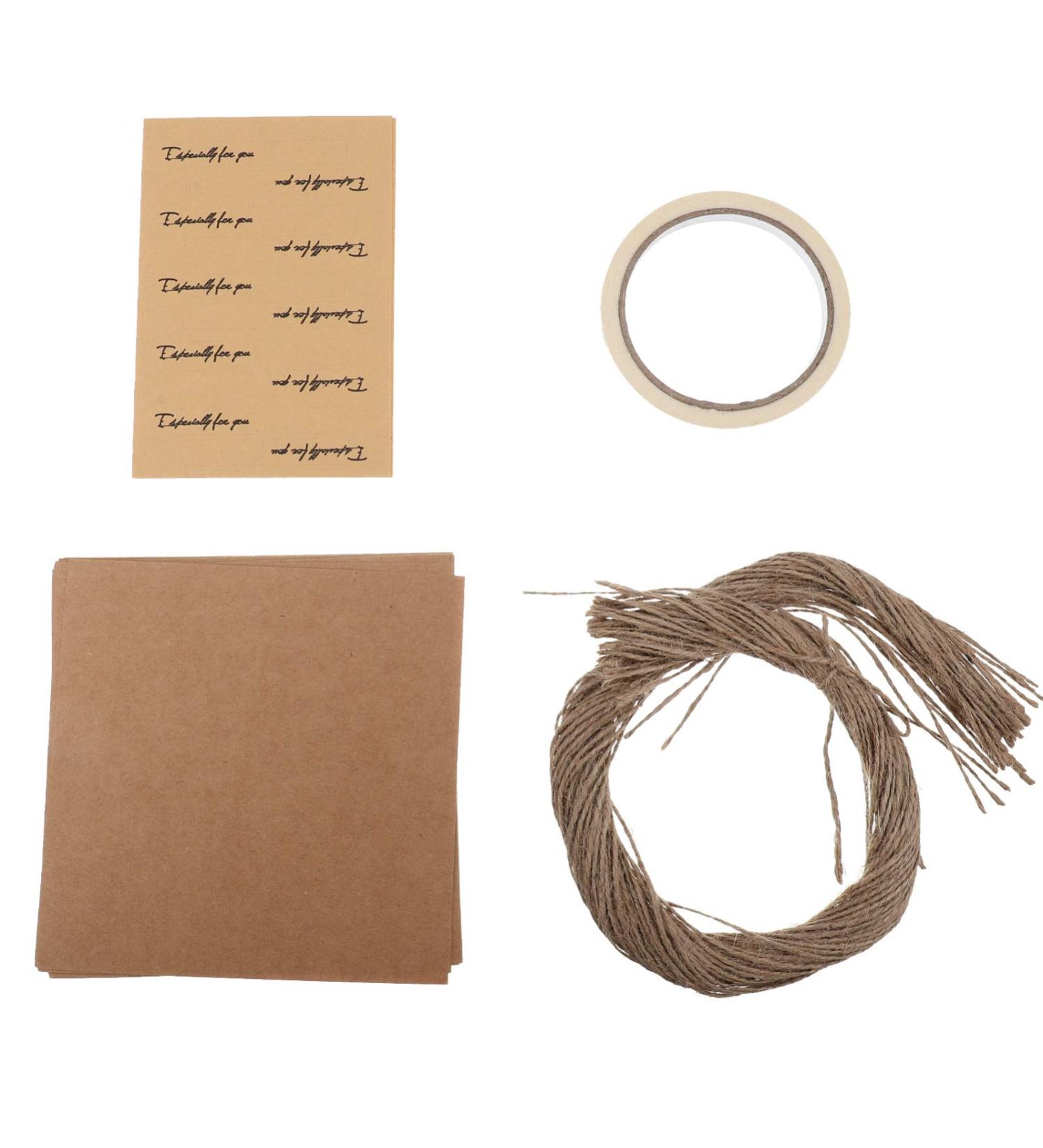 Alipis 50pcs Cone Cake Tube Flower Wrapping Paper Wrapping Paper Black Kraft Paper Cones Flowers Cutter Kraft Paper Color 15x15x0.1cm - Buy Online on GoSupps.com