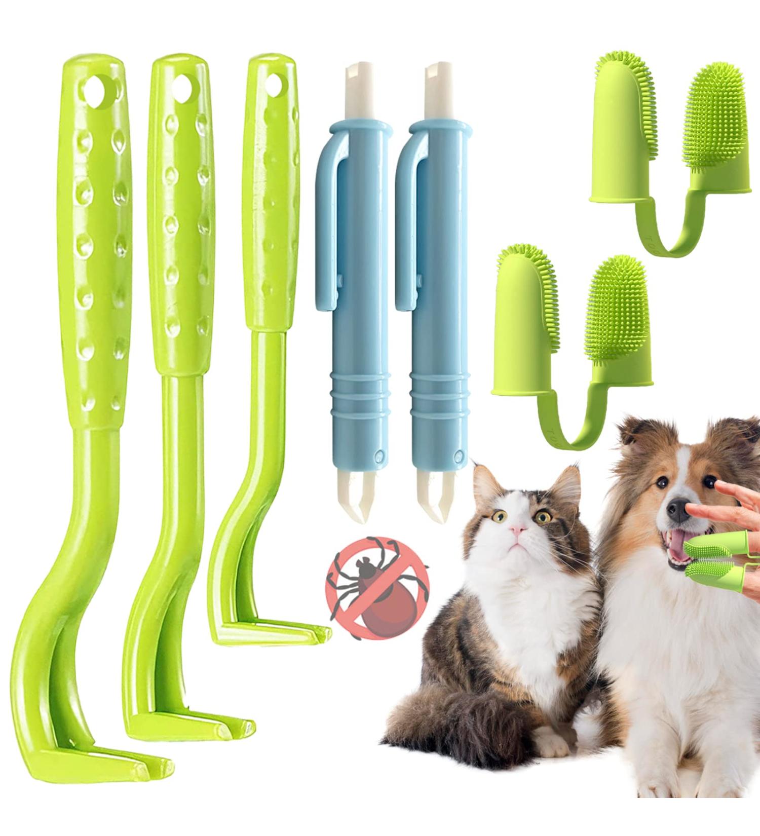 BDSHUNBF 7PCS Tick Remover Tool Multifunctional Tick Remover Kit Painlessly Tick Professional Tick for Dogs Cats Rabbits Humans Pets (Clip) - Buy Online on GoSupps.com