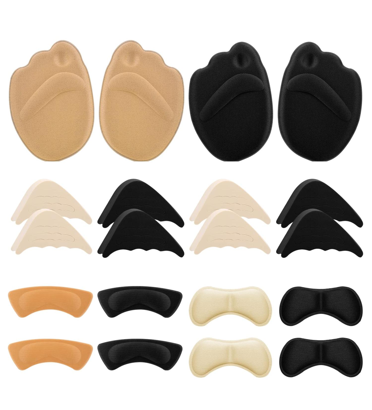 Sibba Heel Grips Liner & Toe Filler Inserts - Prevent Heel Slipping, Blisters & Pain - Nude (10 Pairs) - Buy Online on GoSupps.com