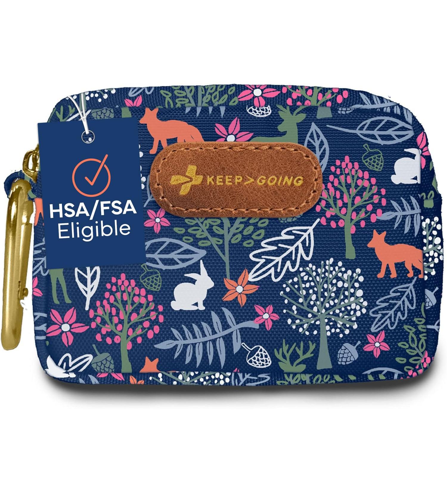 KeepGoing Small Travel First Aid Kit for Kids - 60 Pc Mini Kit TSA-Approved Latex-Free Bandages Perfect for Purse & Backpack - Buy Online on GoSupps.com
