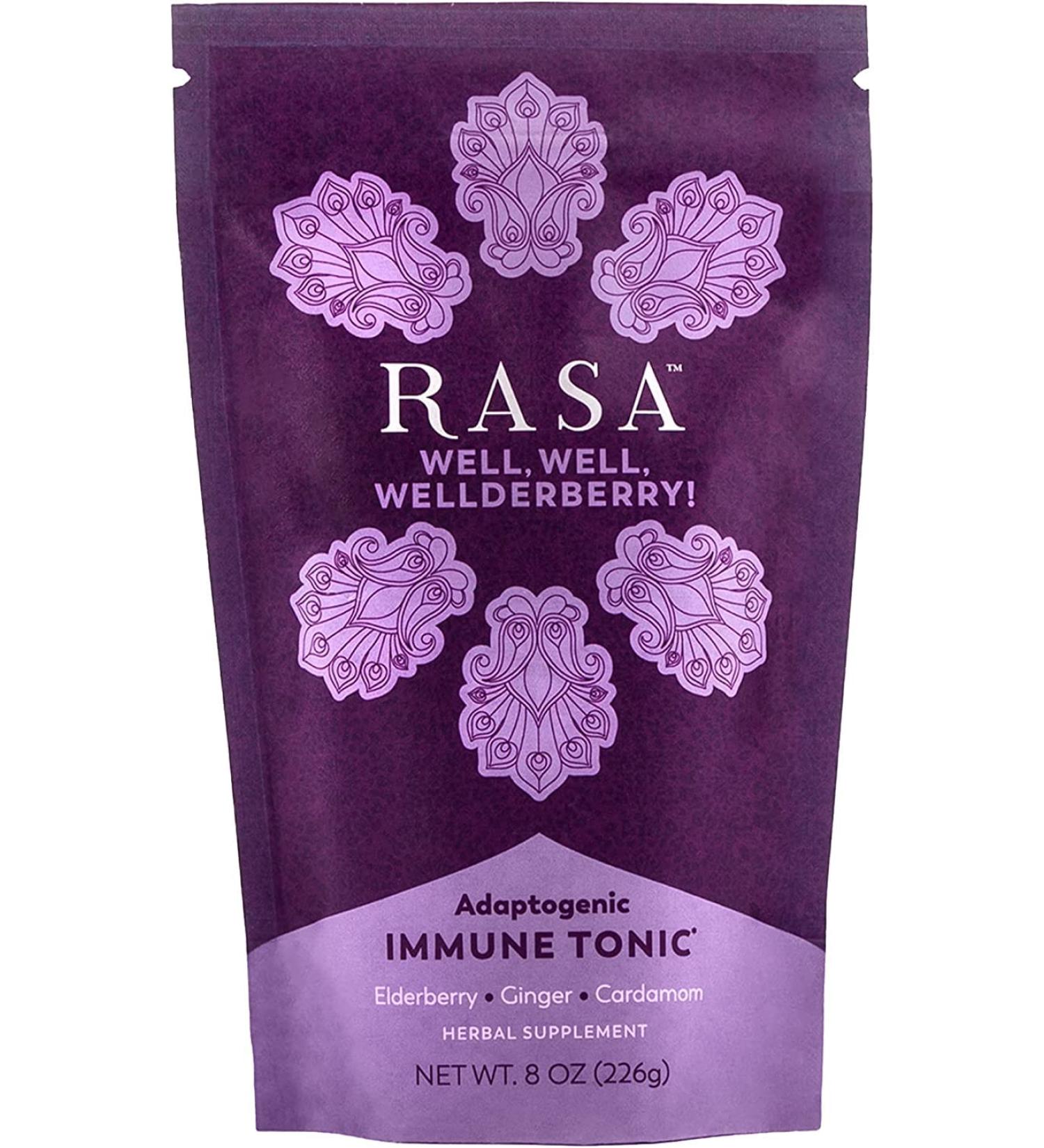 Rasa Wellderberry Adaptogenic Mushroom Coffee Alternative | Vegan Keto Ayurveda Wellness Tonic with Chaga + Reishi (8 oz. / 30 Servings) - Buy Online on GoSupps.com