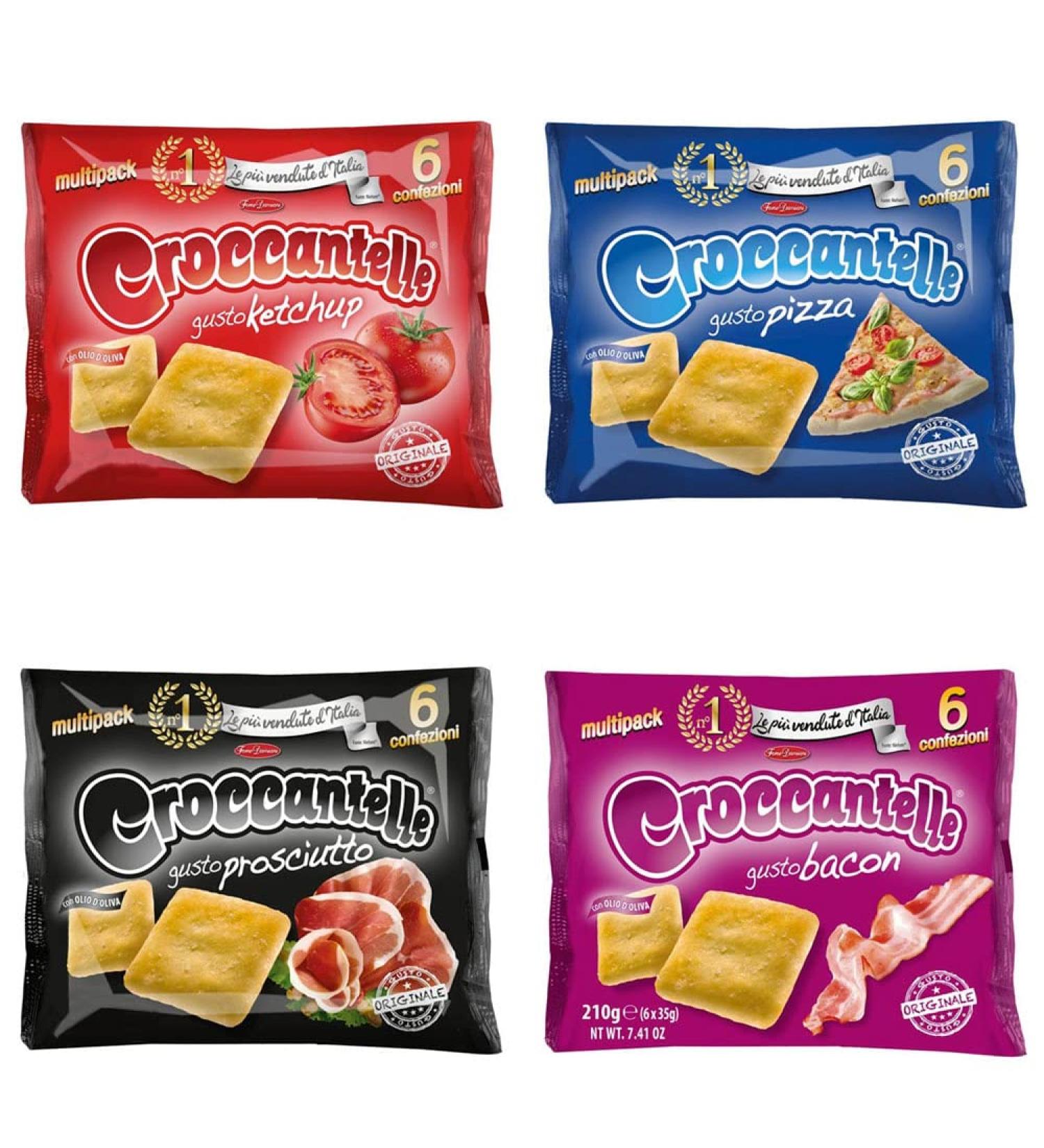 Test package Croccantelle Multipack 4 x 210 g from Italy