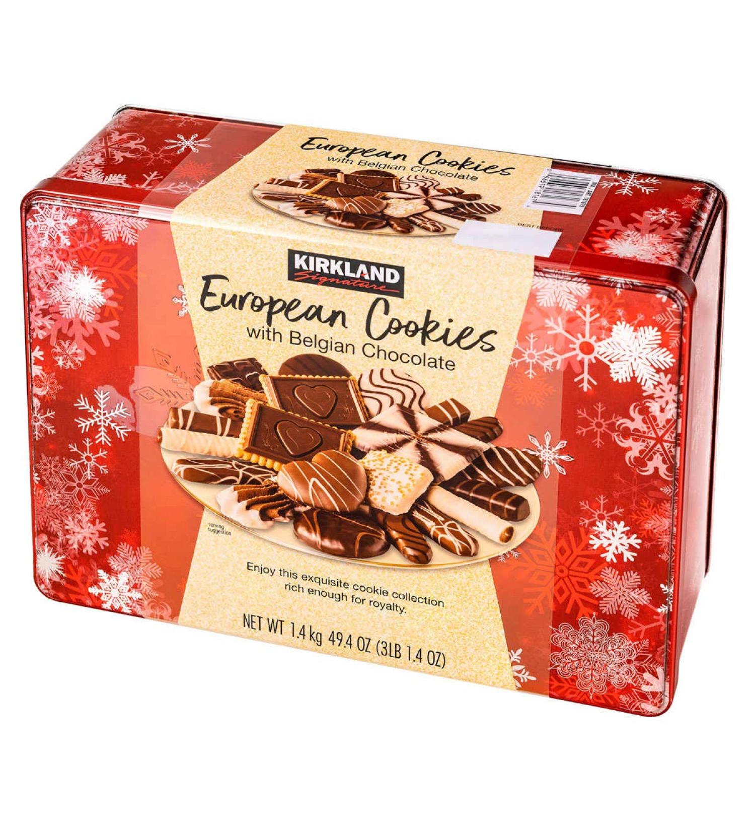 European Cookies LIMITED EDITITON Kirkland Signature with Belgian Chocolate, 49.4 Ounce